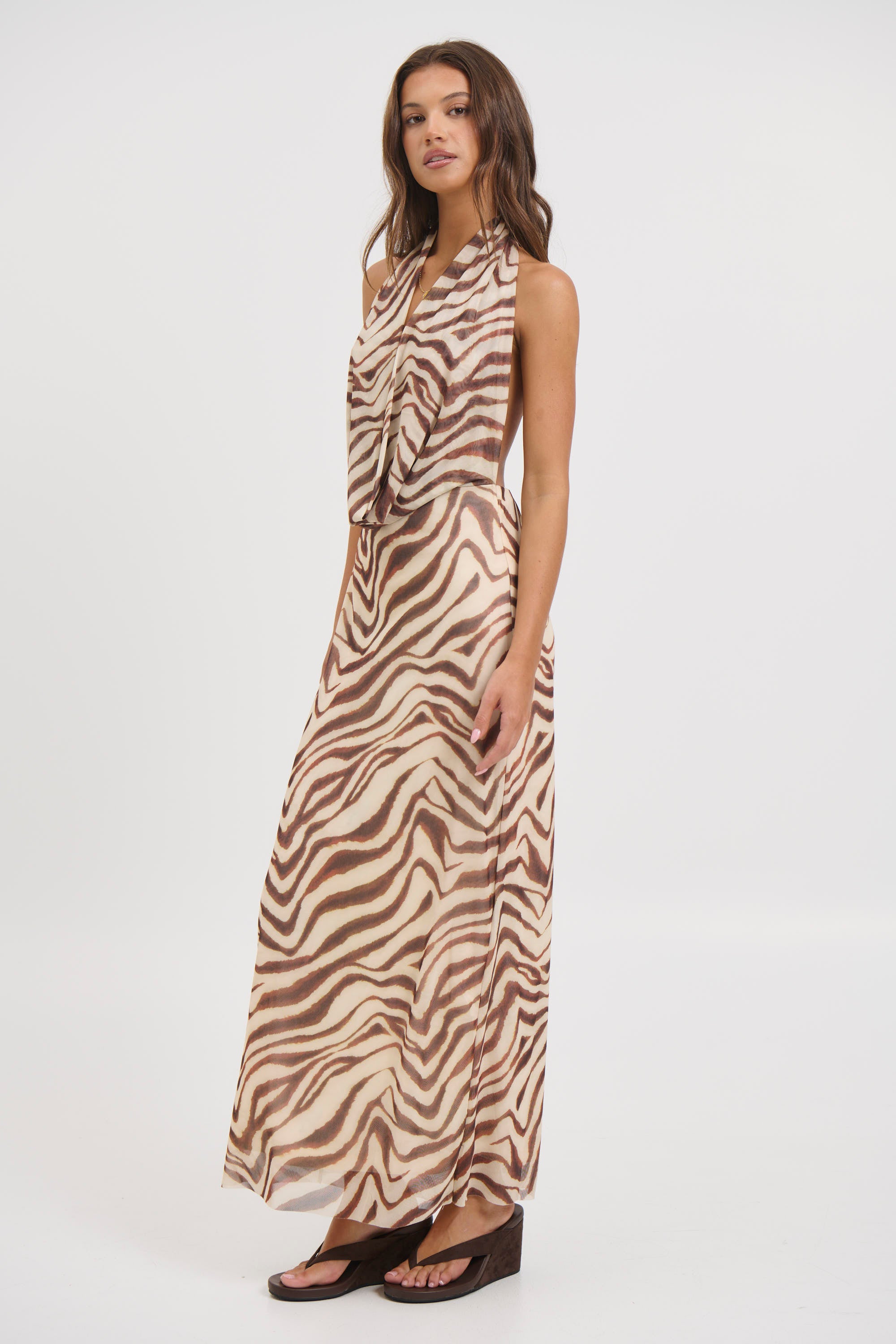 Josie Maxi Dress Brown