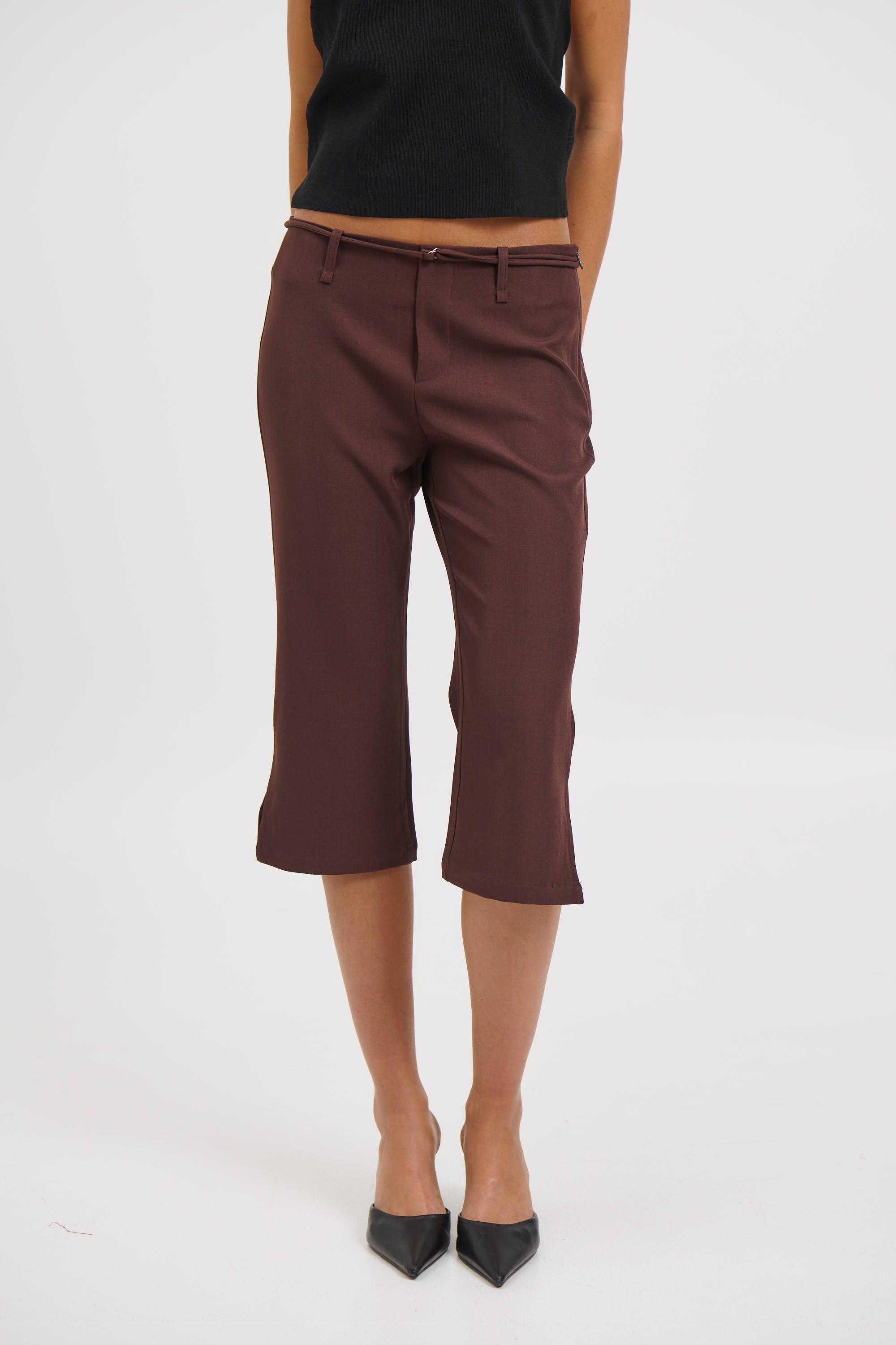 Nardia Capri Pant Chocolate