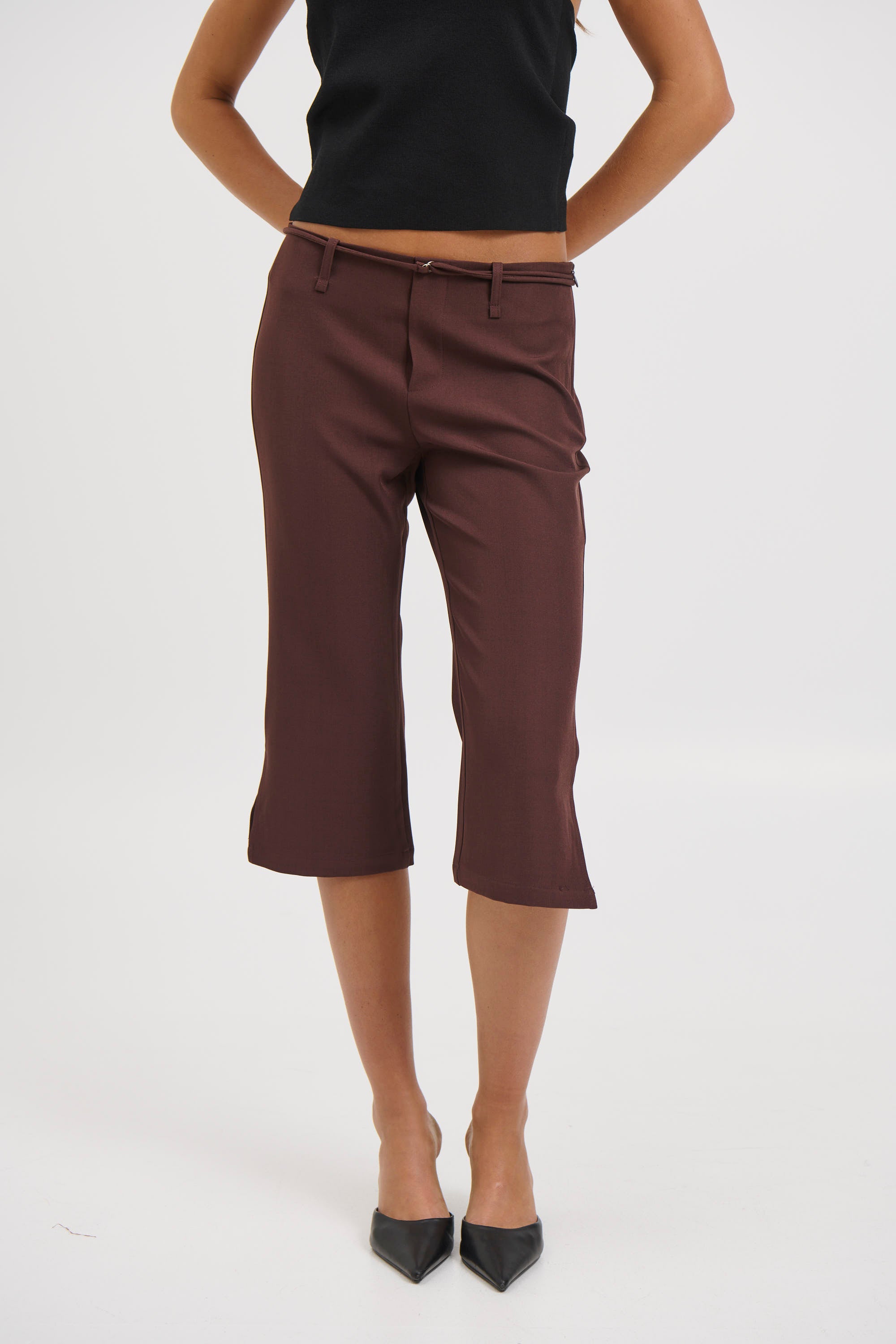Nardia Capri Pant Chocolate