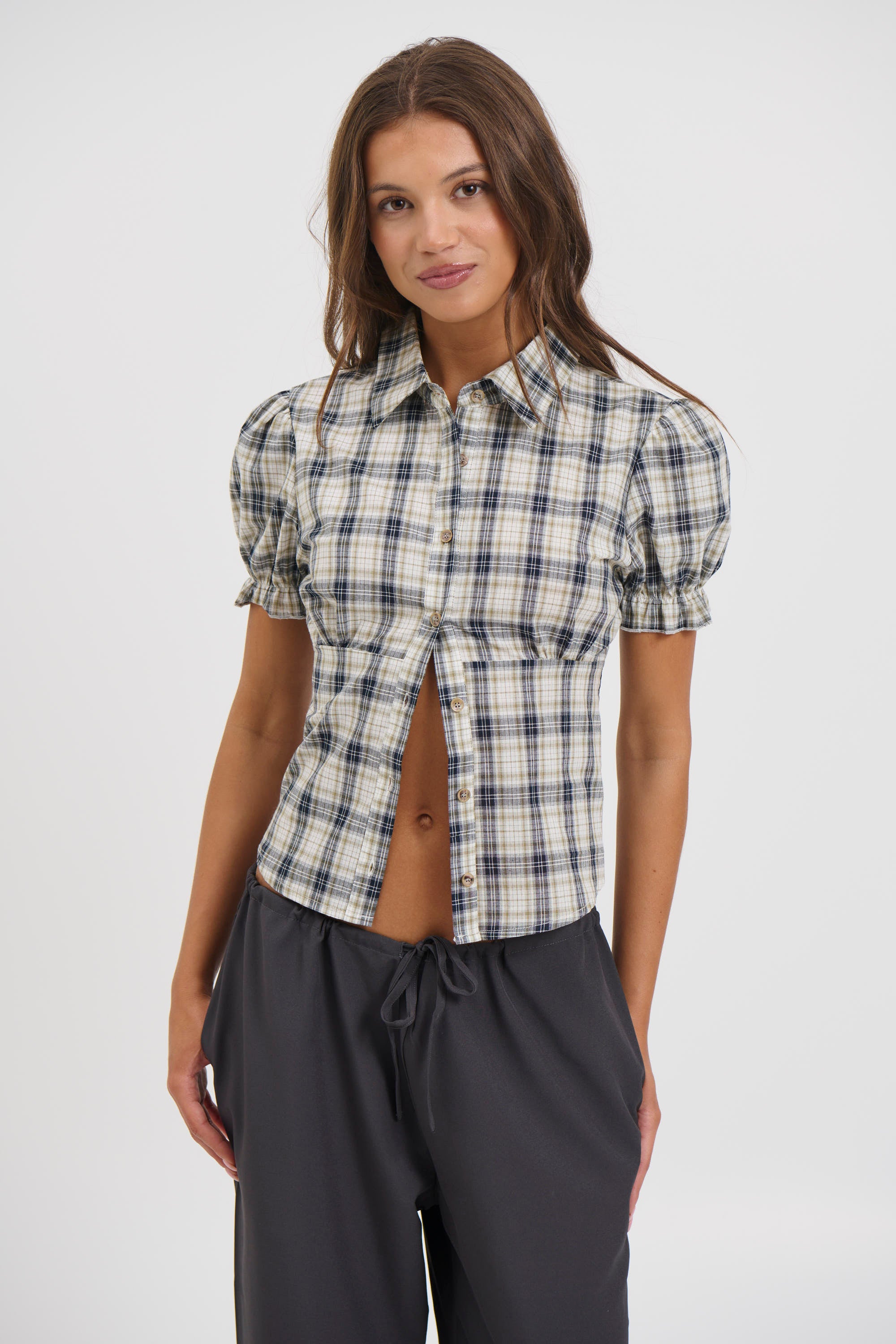 Astra Short Sleeve Shirt Beige
