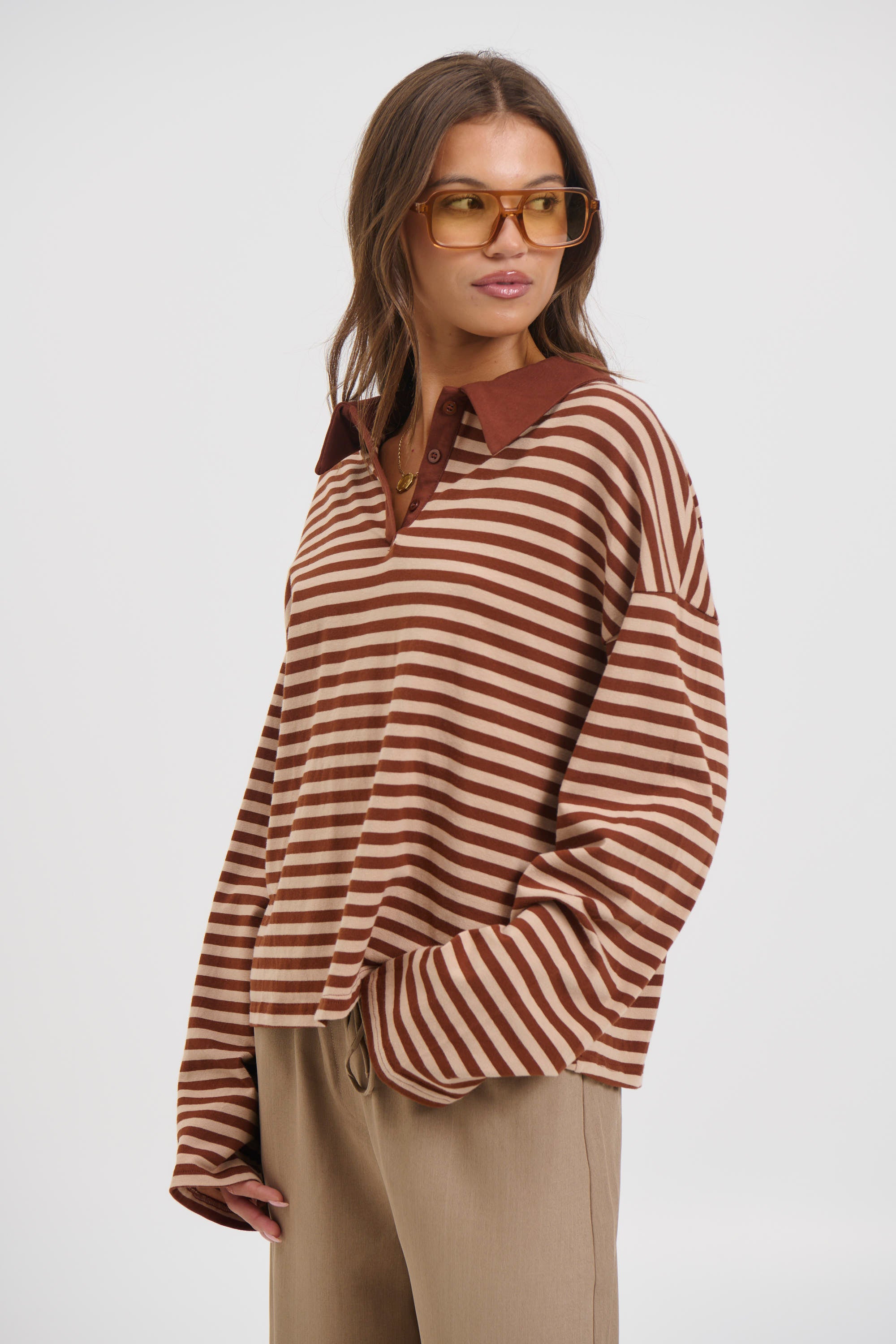 Megan Long Sleeve Latte