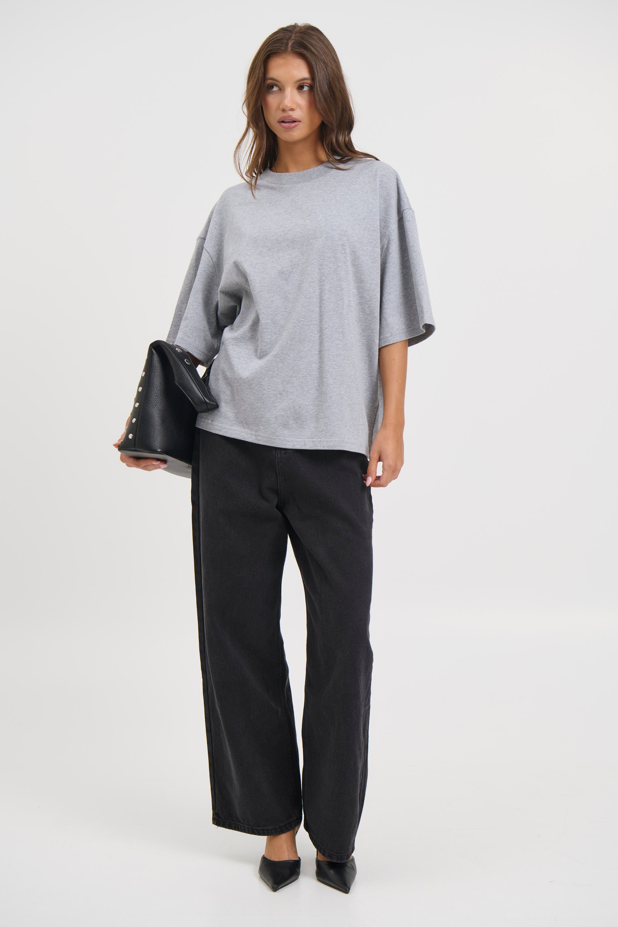 Unisex Emmett Box Tee Grey