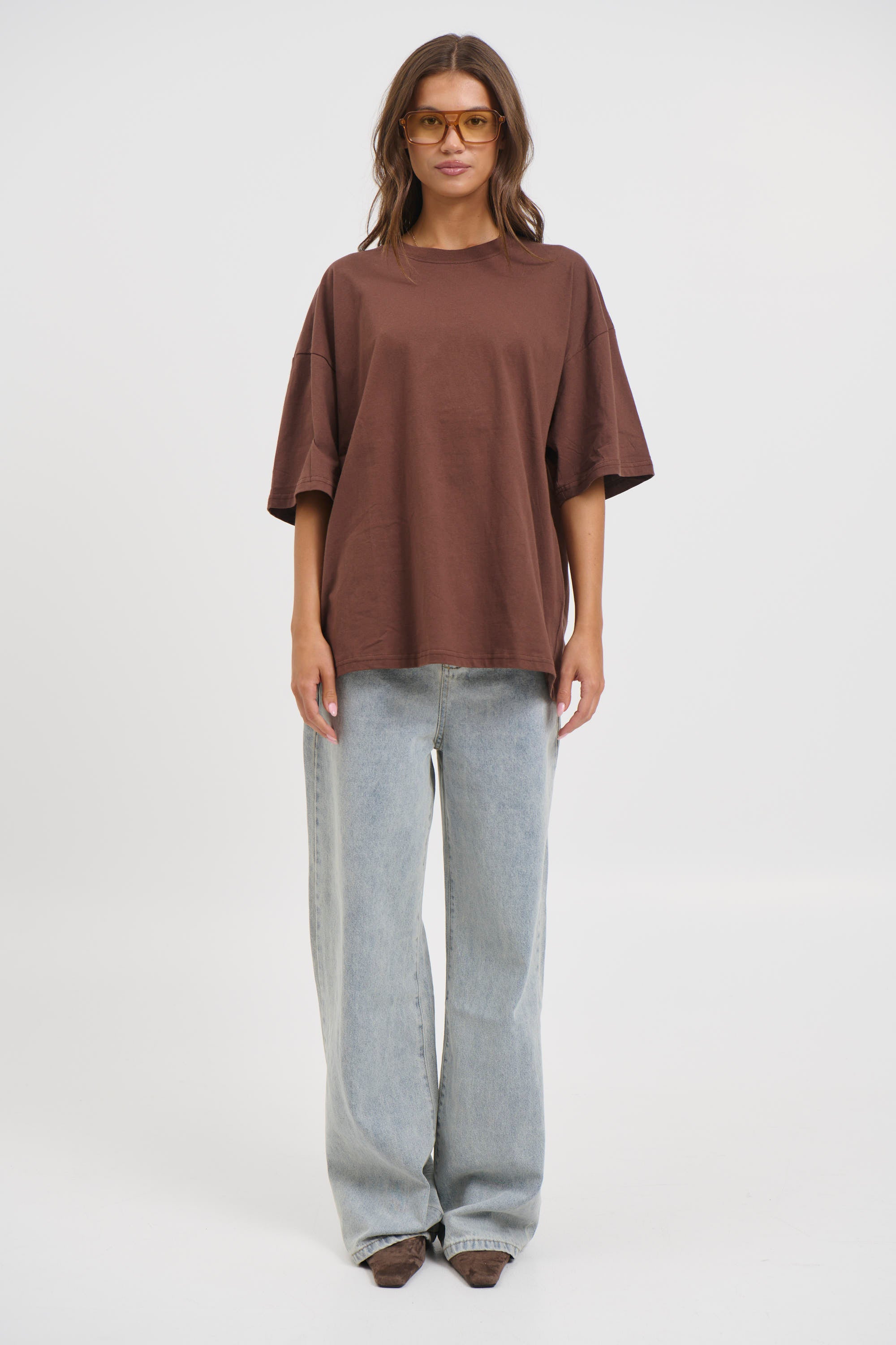 Unisex Midweight Signature Tee Dark Brown