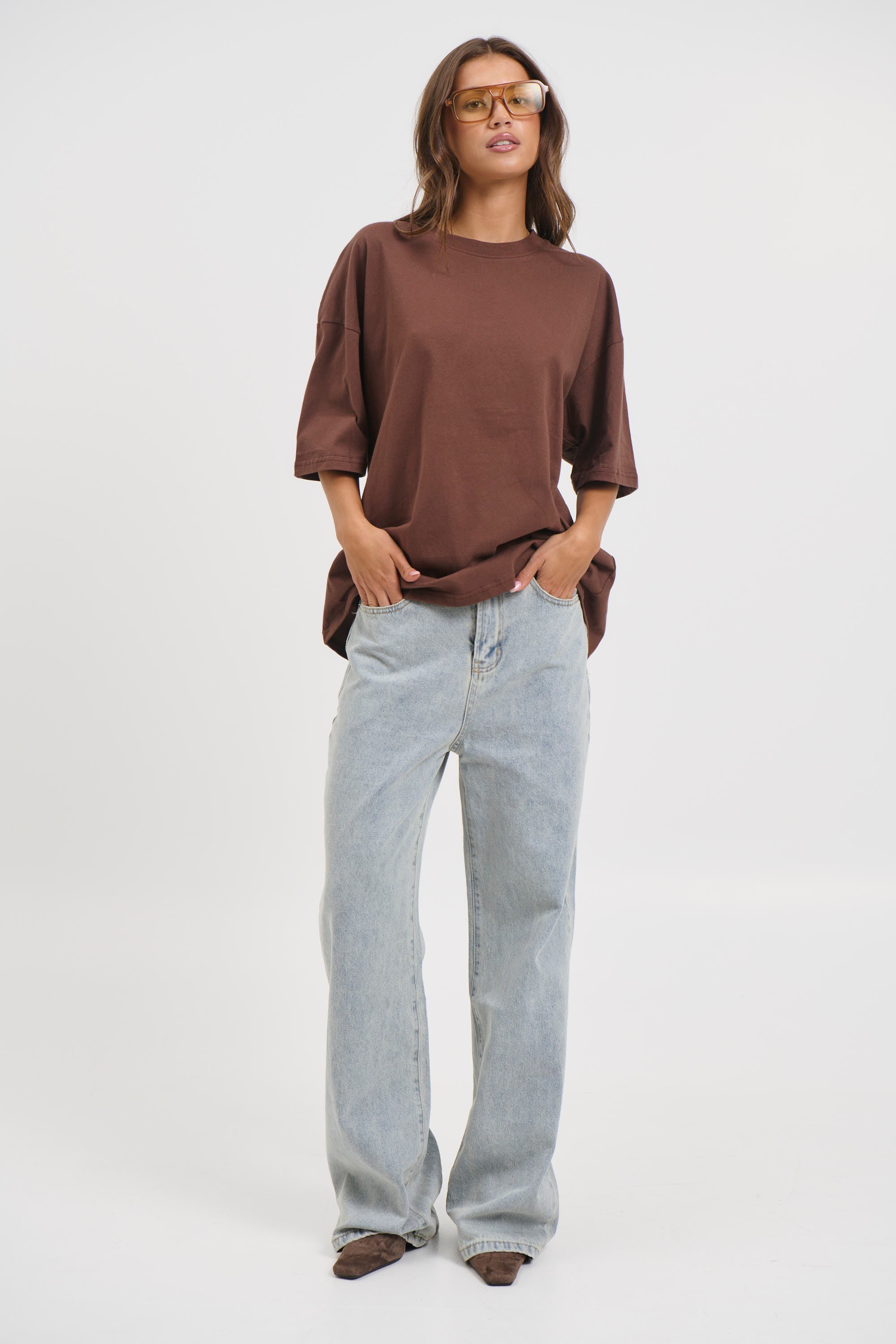 Unisex Midweight Signature Tee Dark Brown