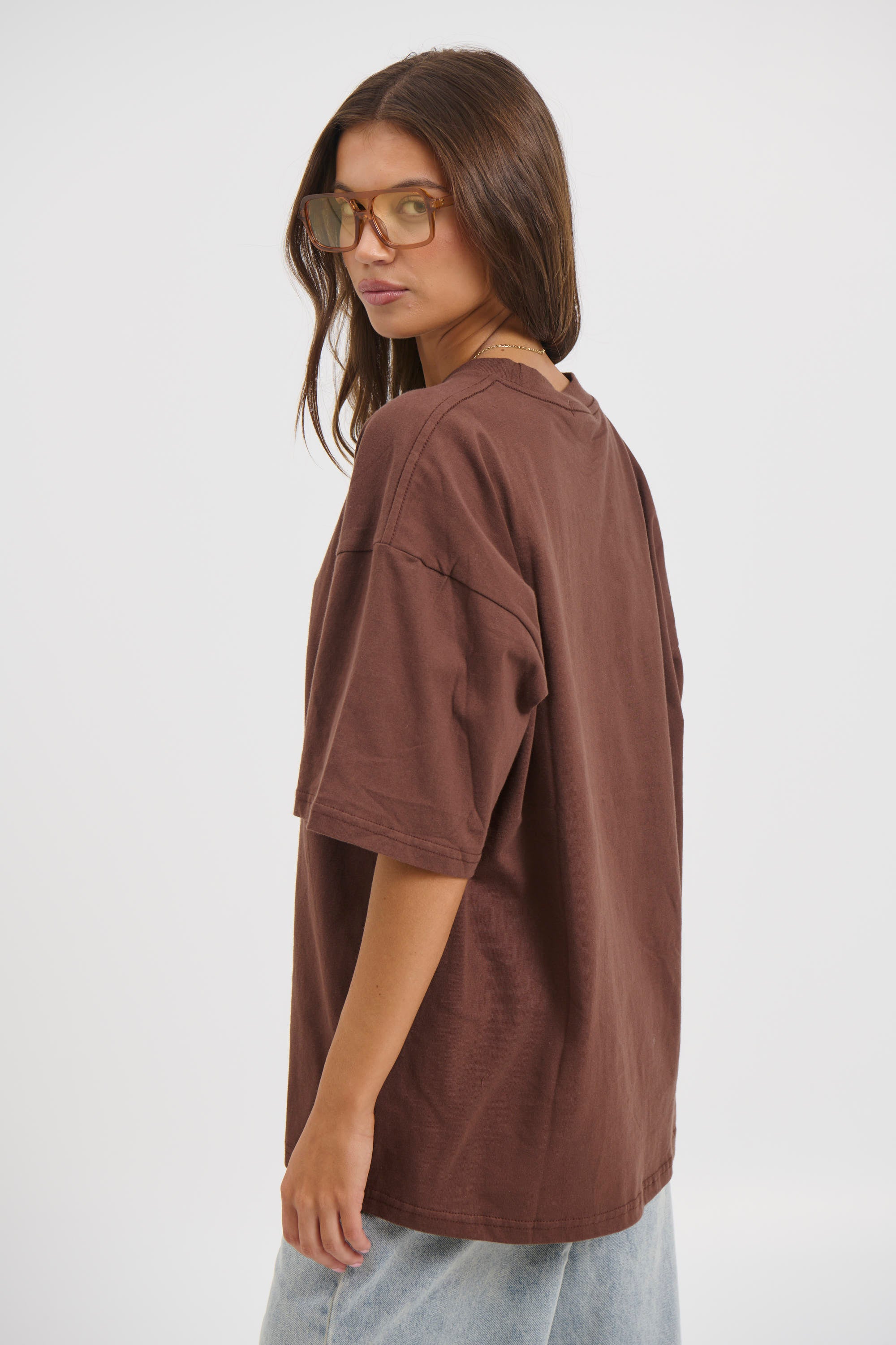 Unisex Midweight Signature Tee Dark Brown