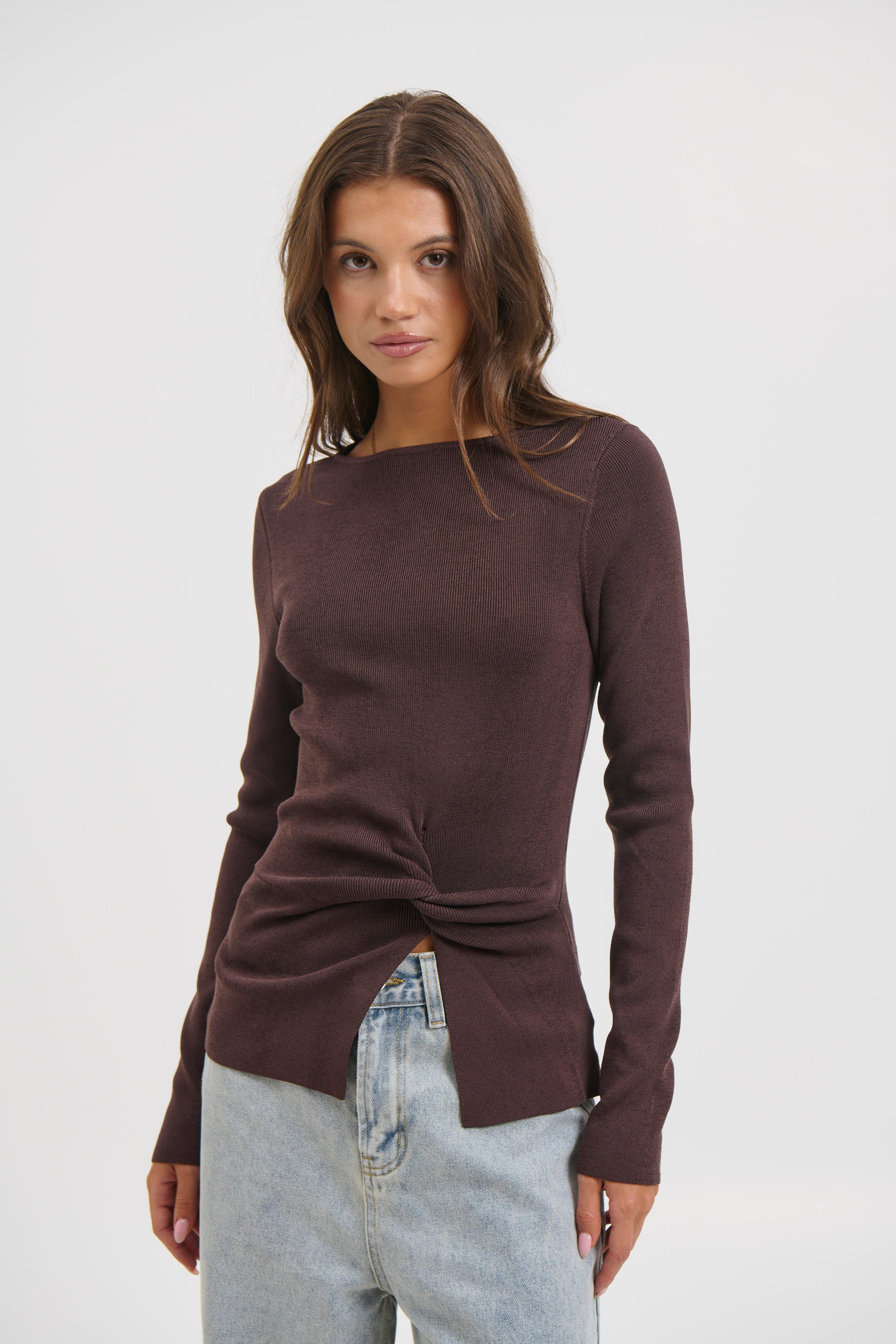 Yuki Long Sleeve Chocolate