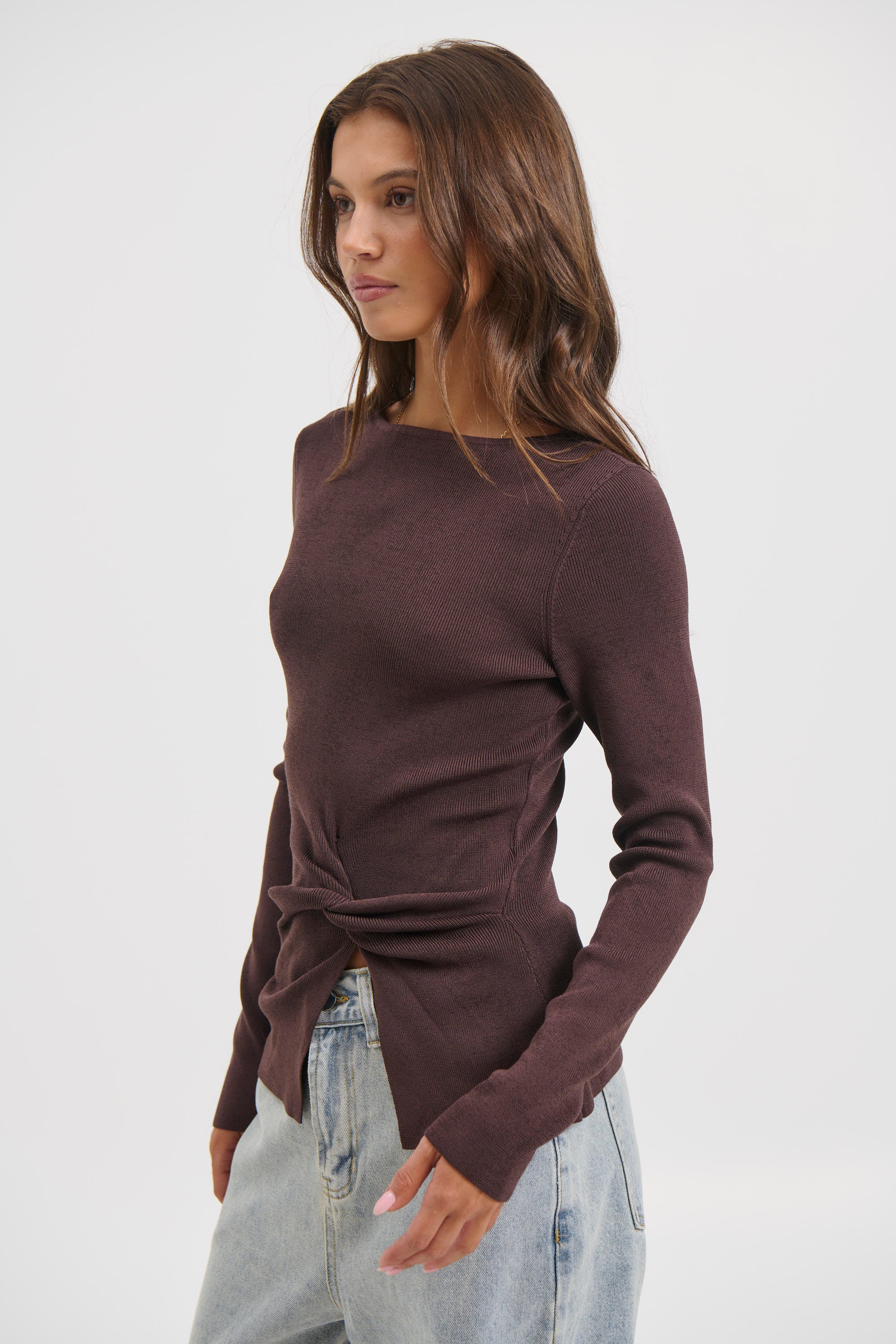 Yuki Long Sleeve Chocolate