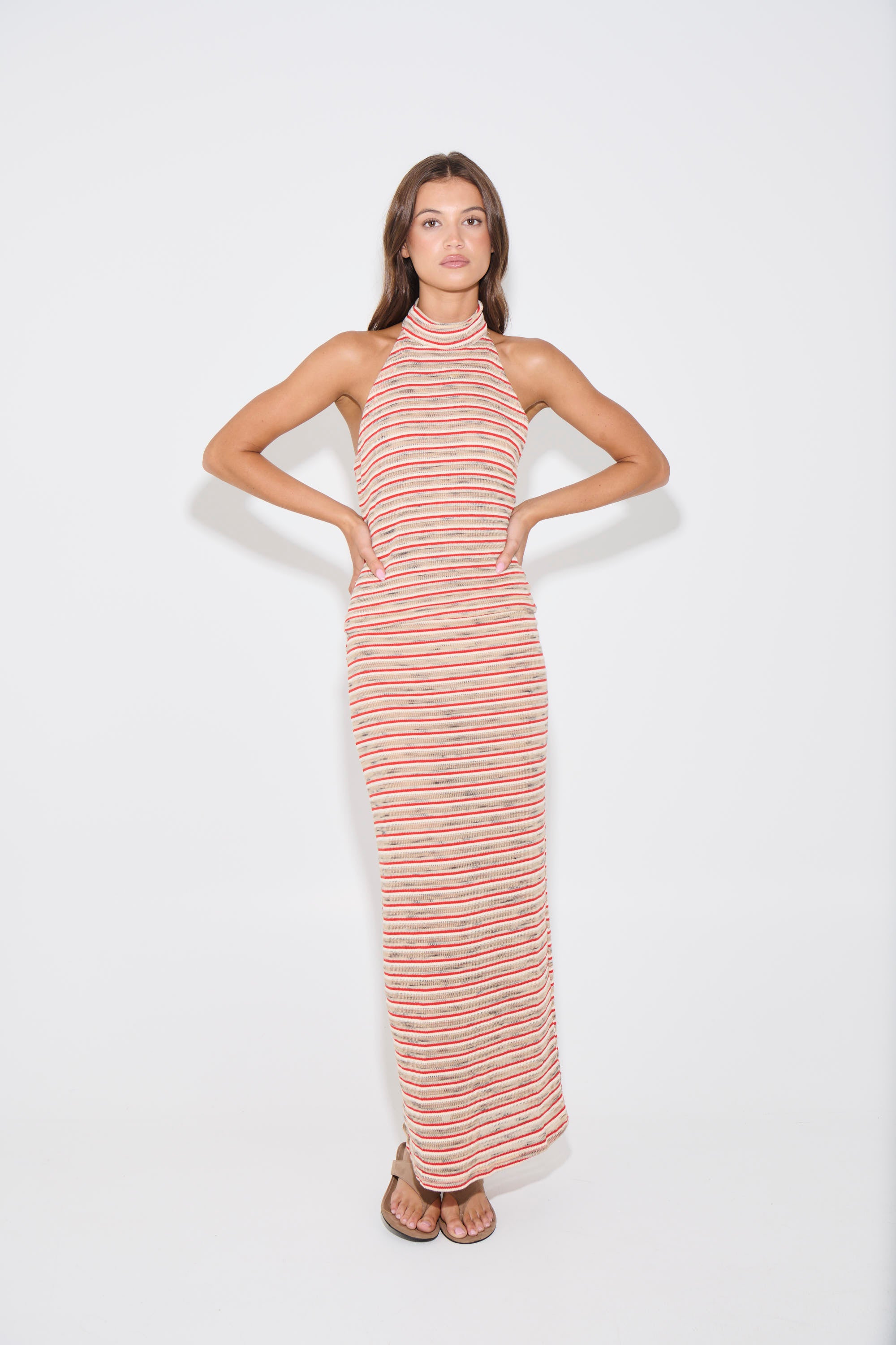 Jordy Top Orange Stripe