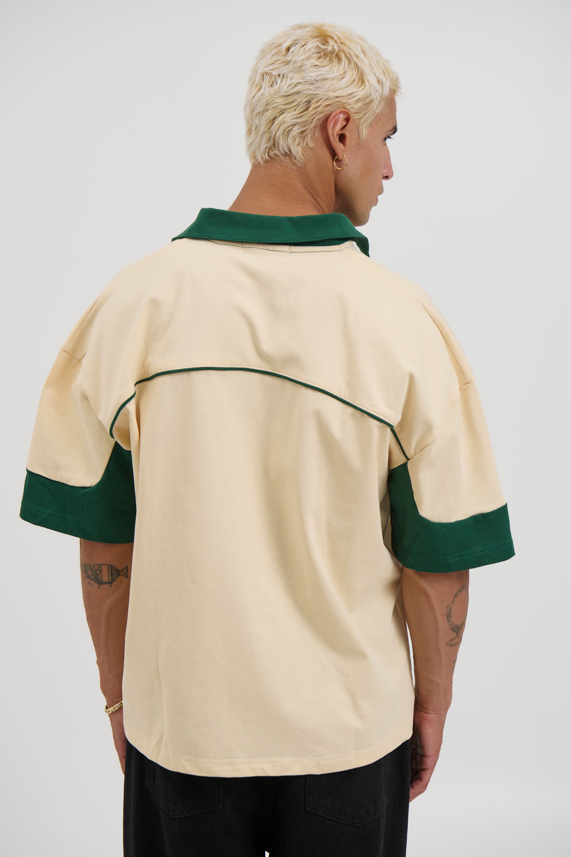 Paul Two Tone Polo Soft Yellow