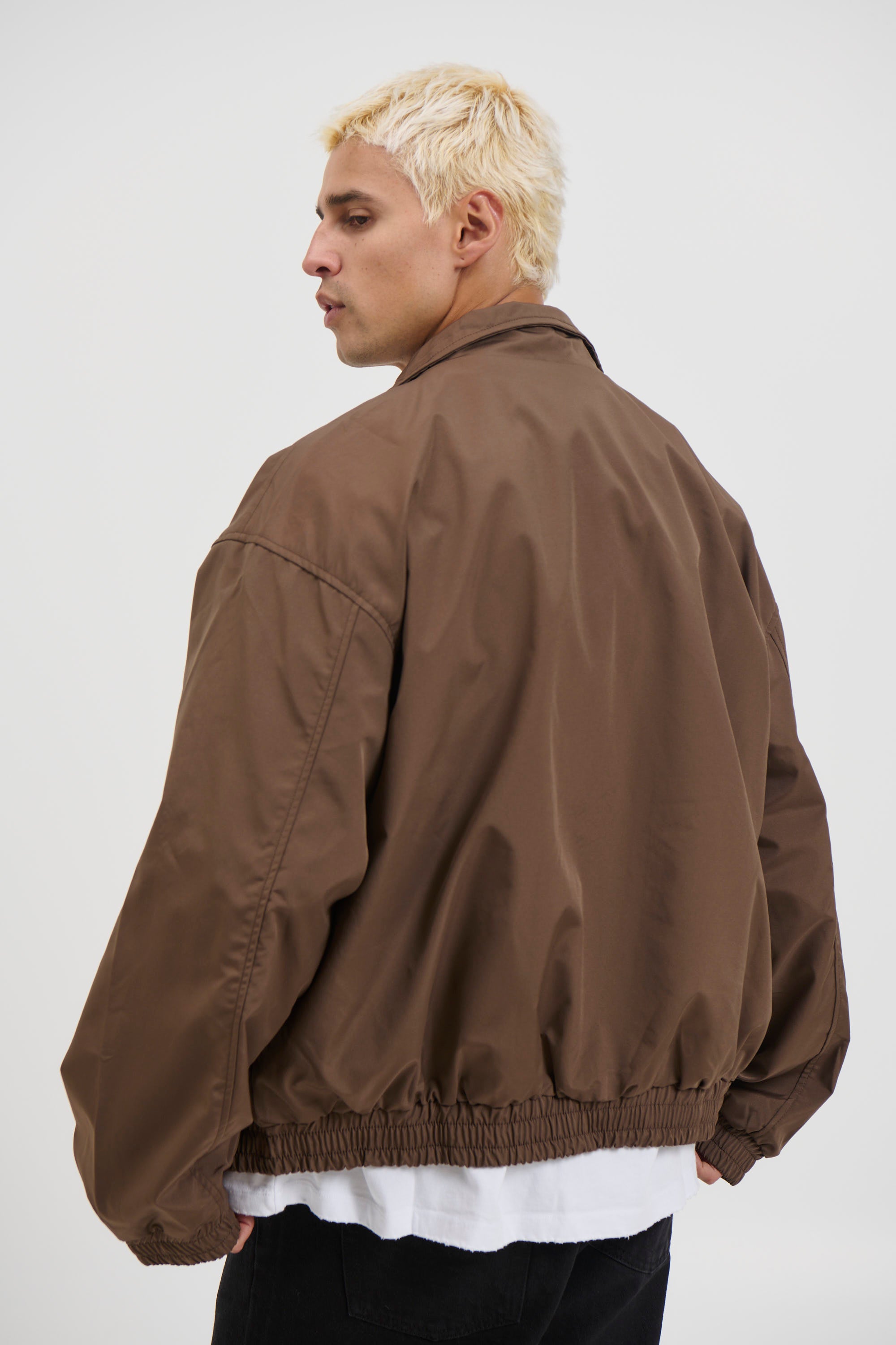 Collar Zip Jacket Choc