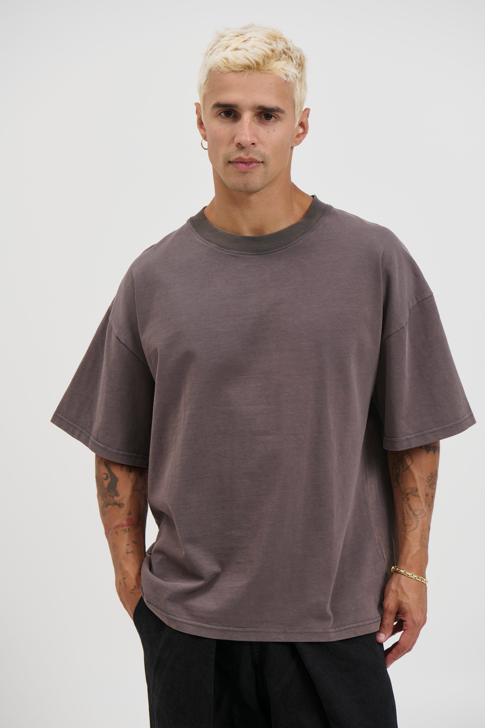 Charlie Crew Neck Wash Tee Acid