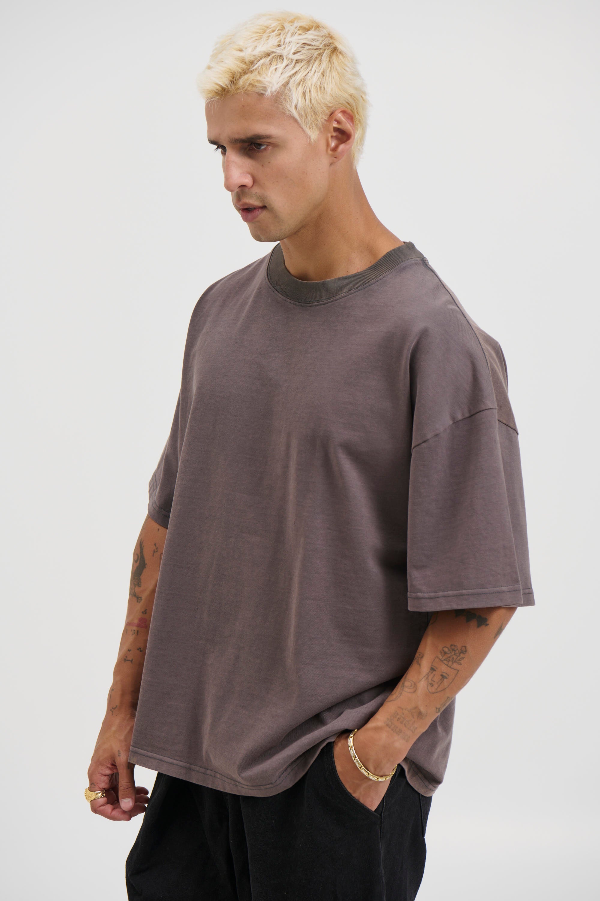 Charlie Crew Neck Wash Tee Acid