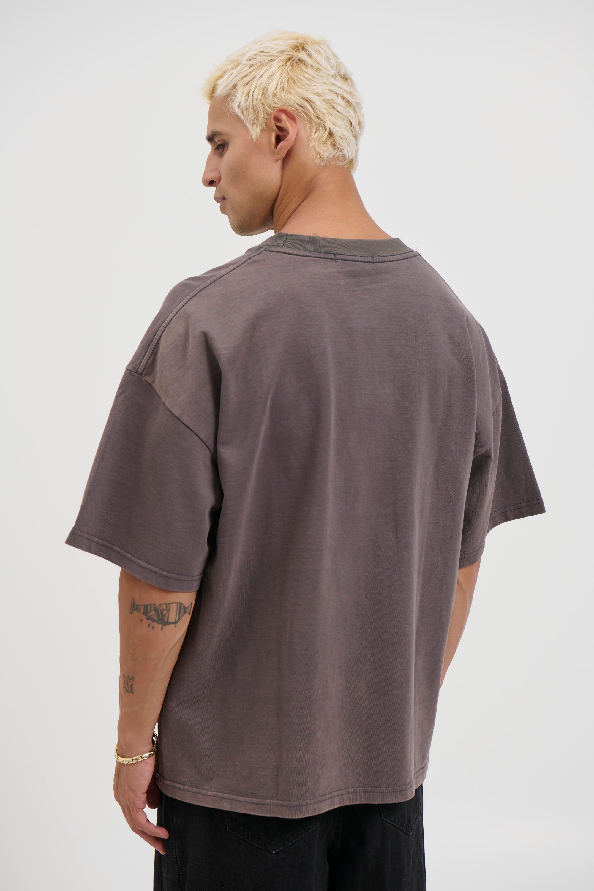 Charlie Crew Neck Wash Tee Acid