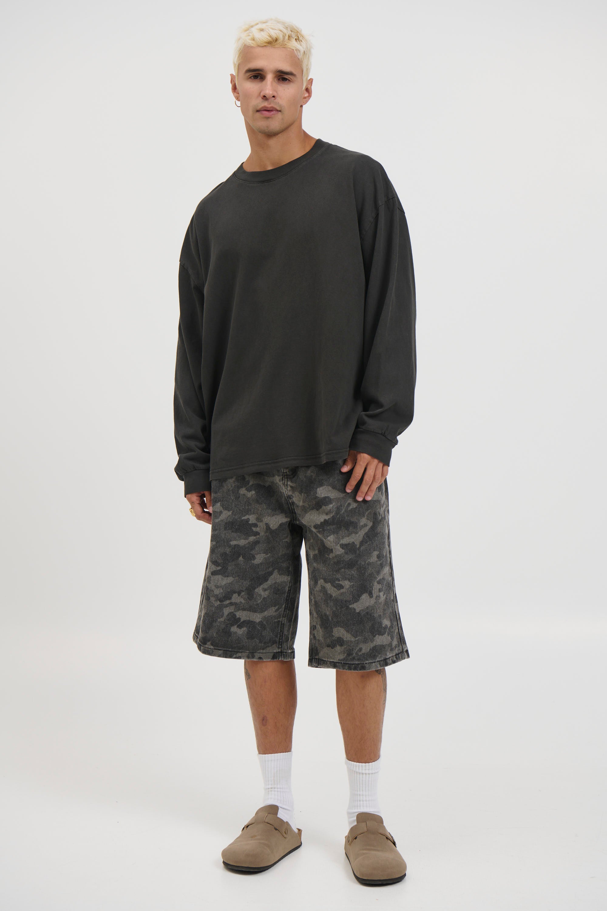 Camo Baggy Short Khaki