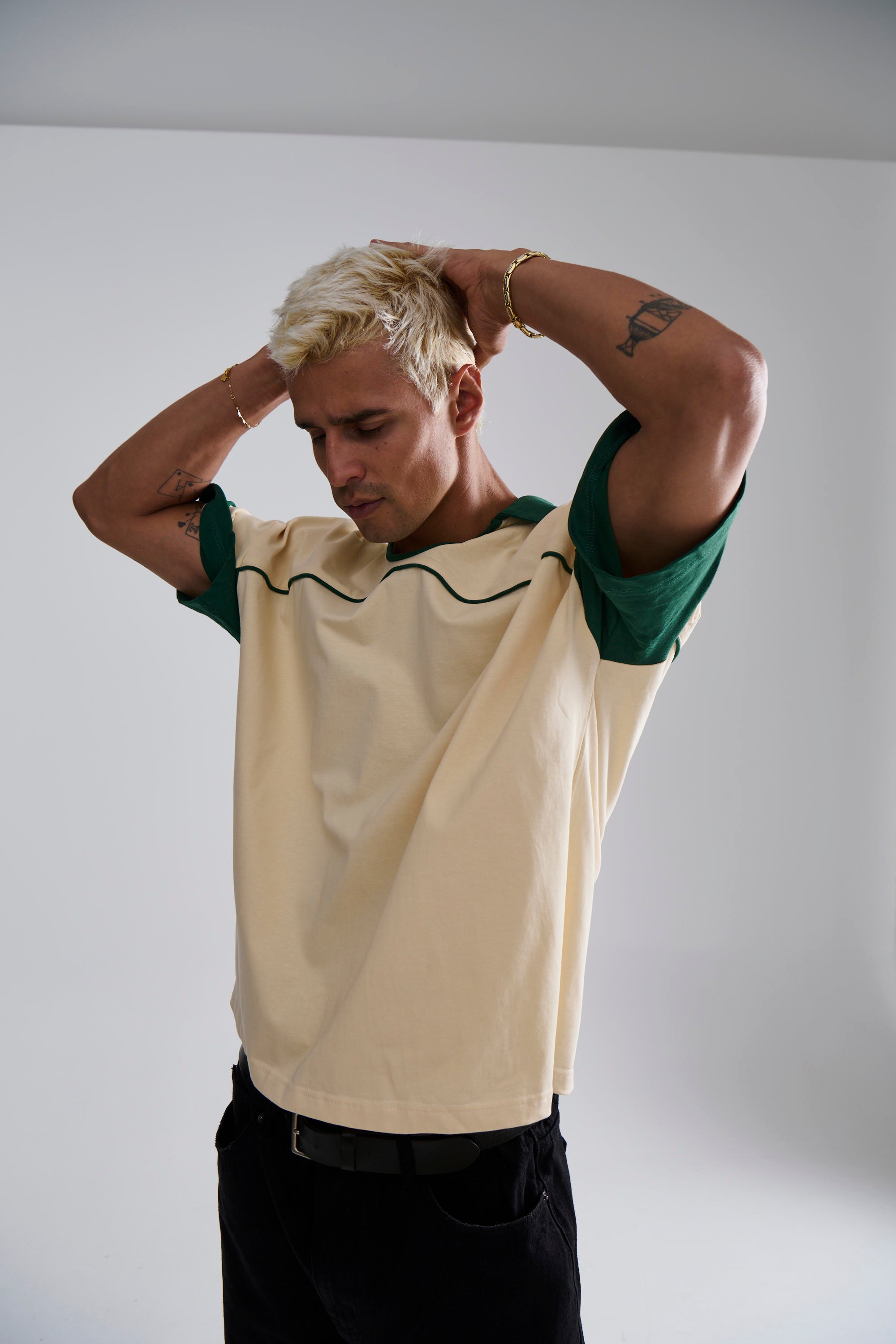 Paul Two Tone Polo Soft Yellow