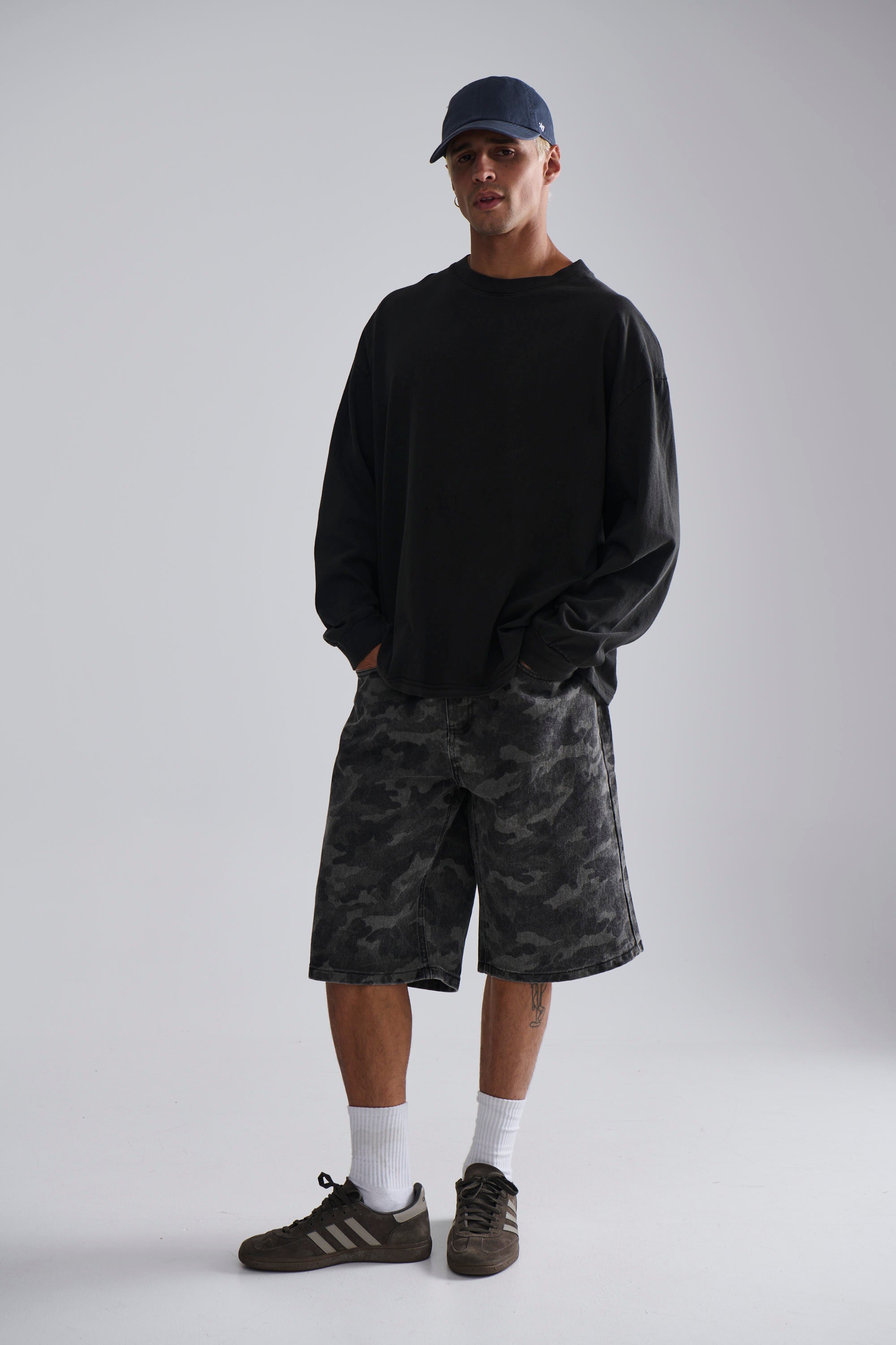 Camo Baggy Short Khaki