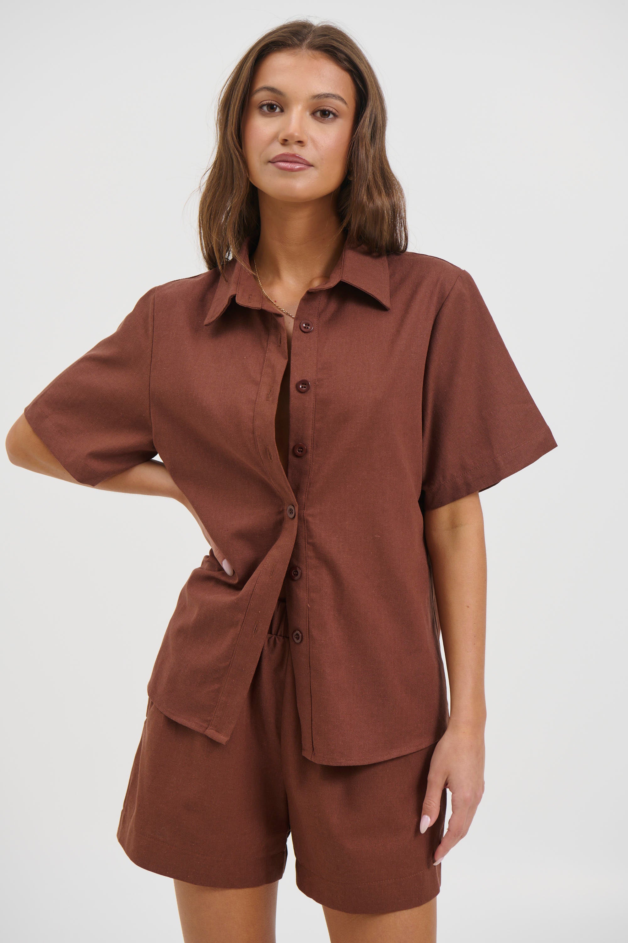 Gabriel Shirt Chocolate