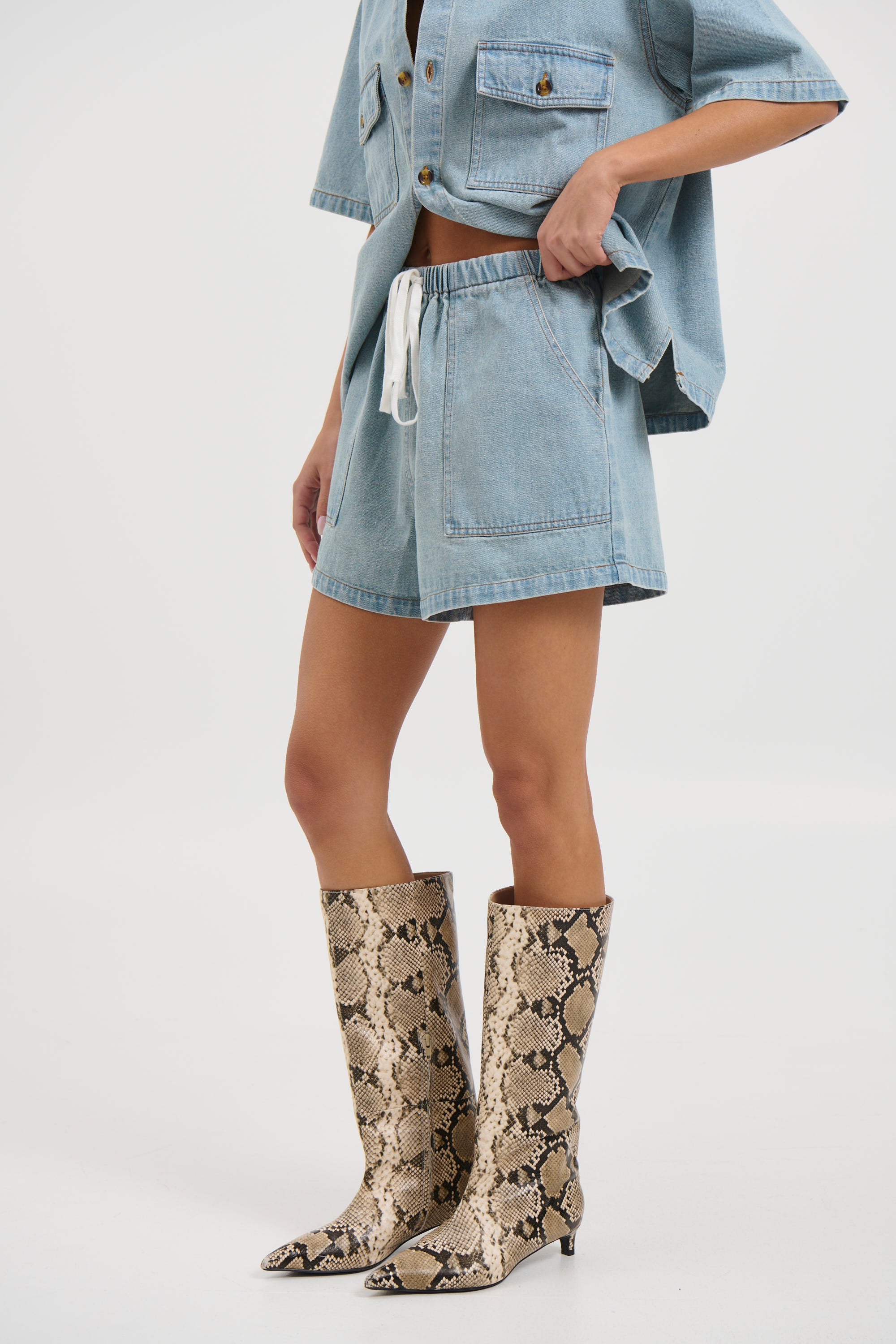 Delaney Denim Set Vintage Blue