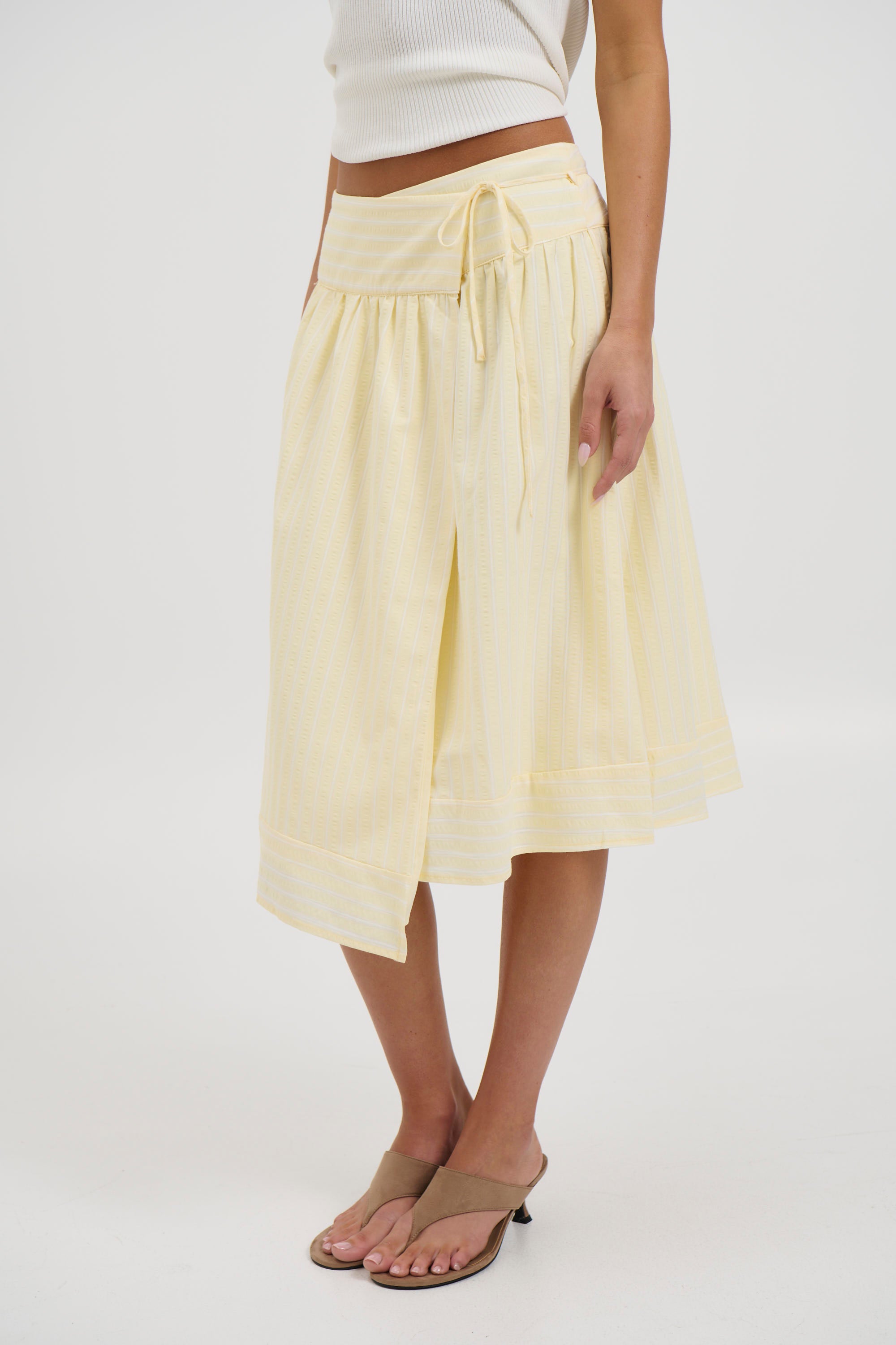 Chase Midi Skirt Lemon