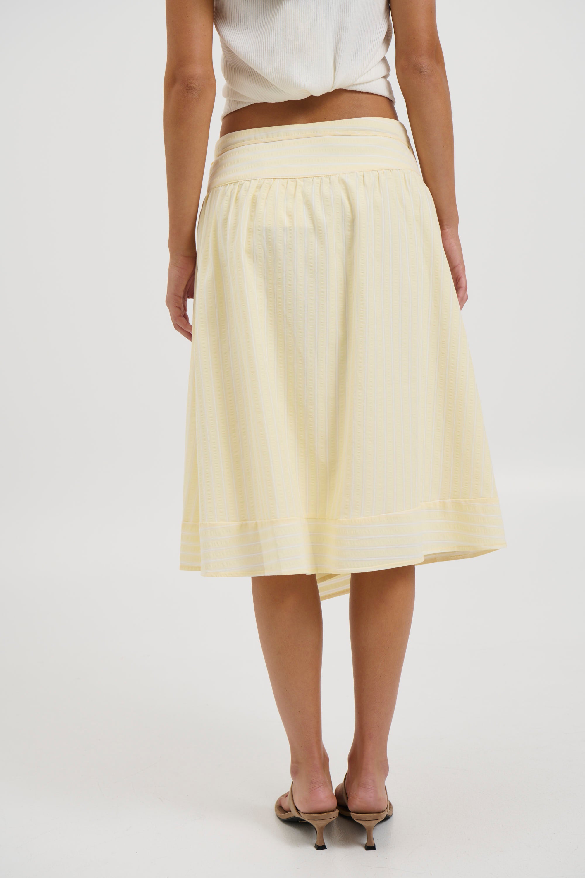 Chase Midi Skirt Lemon