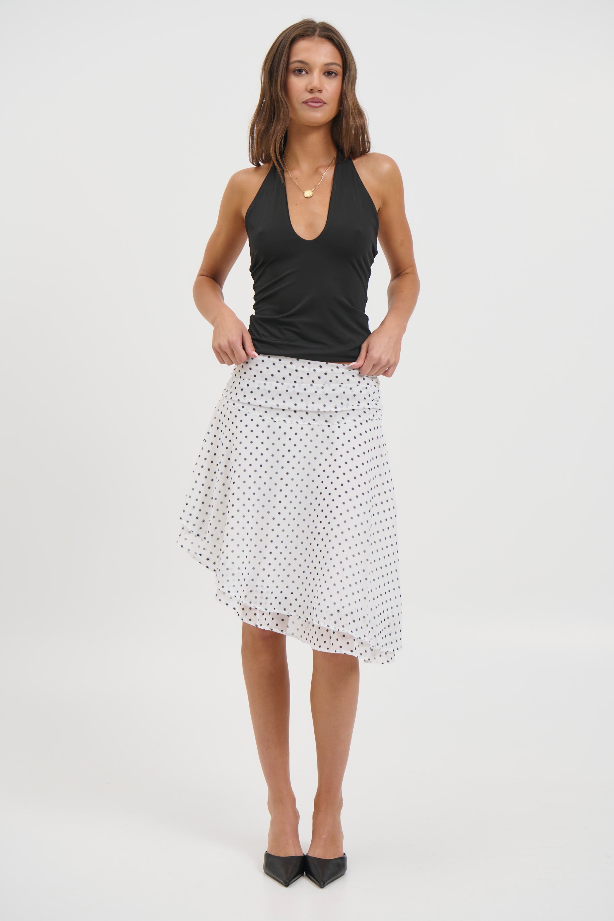 Paloma Midi Skirt White