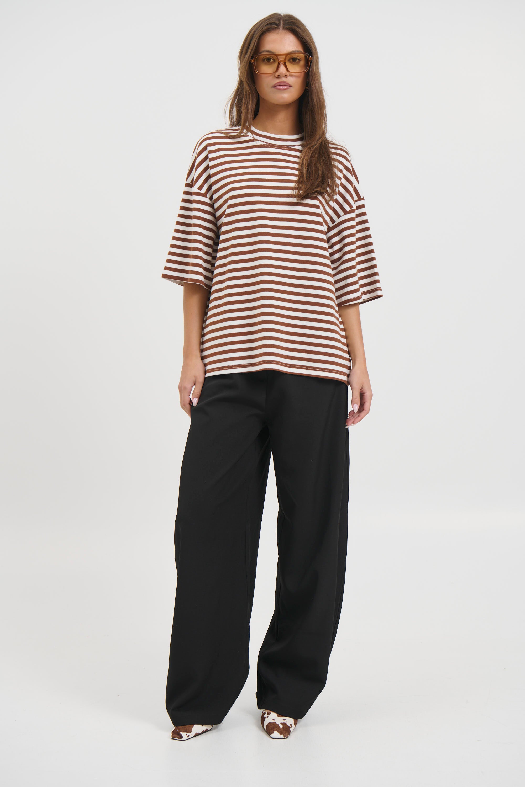 Charlene Oversized Tee Chocolate