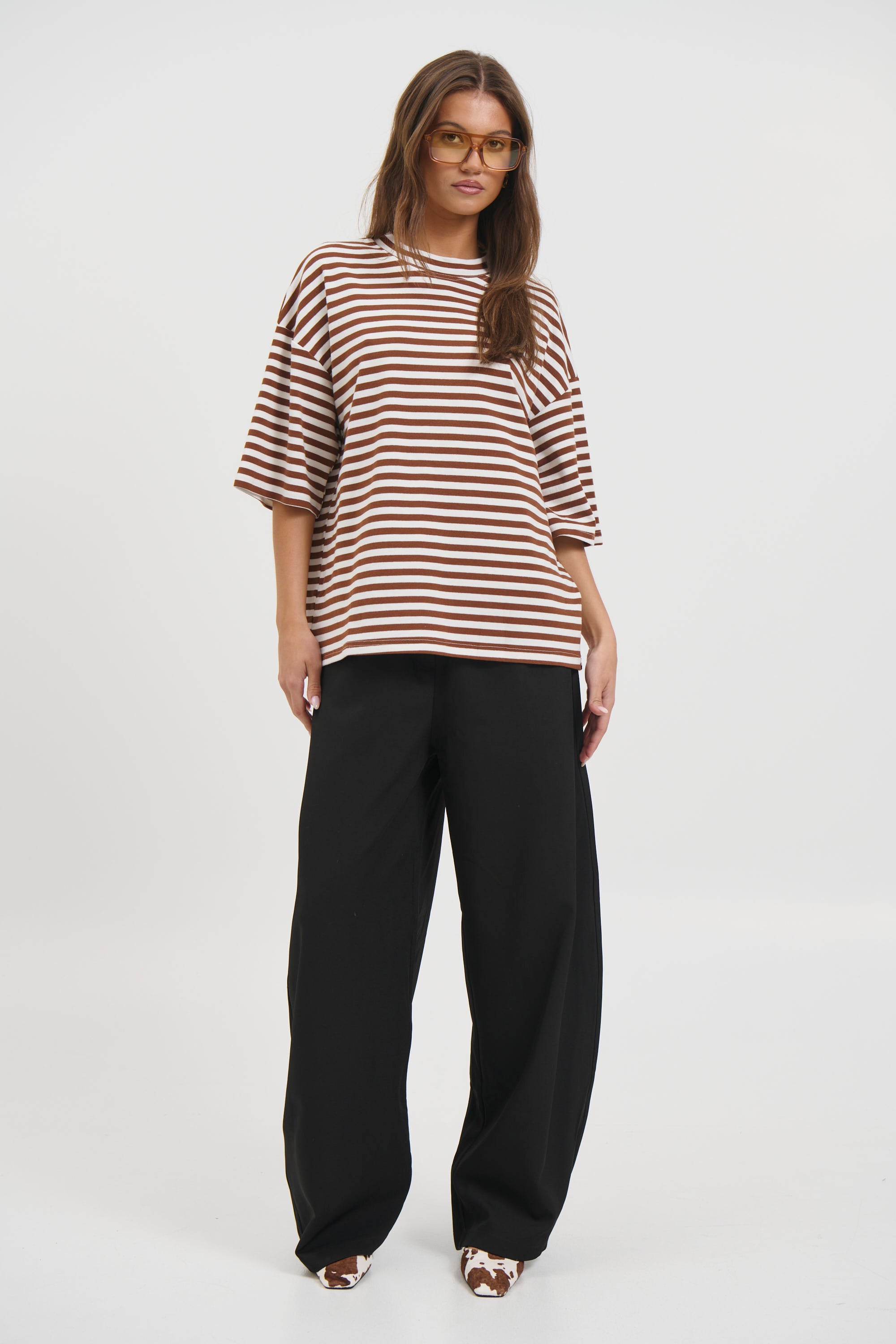 Charlene Oversized Tee Chocolate