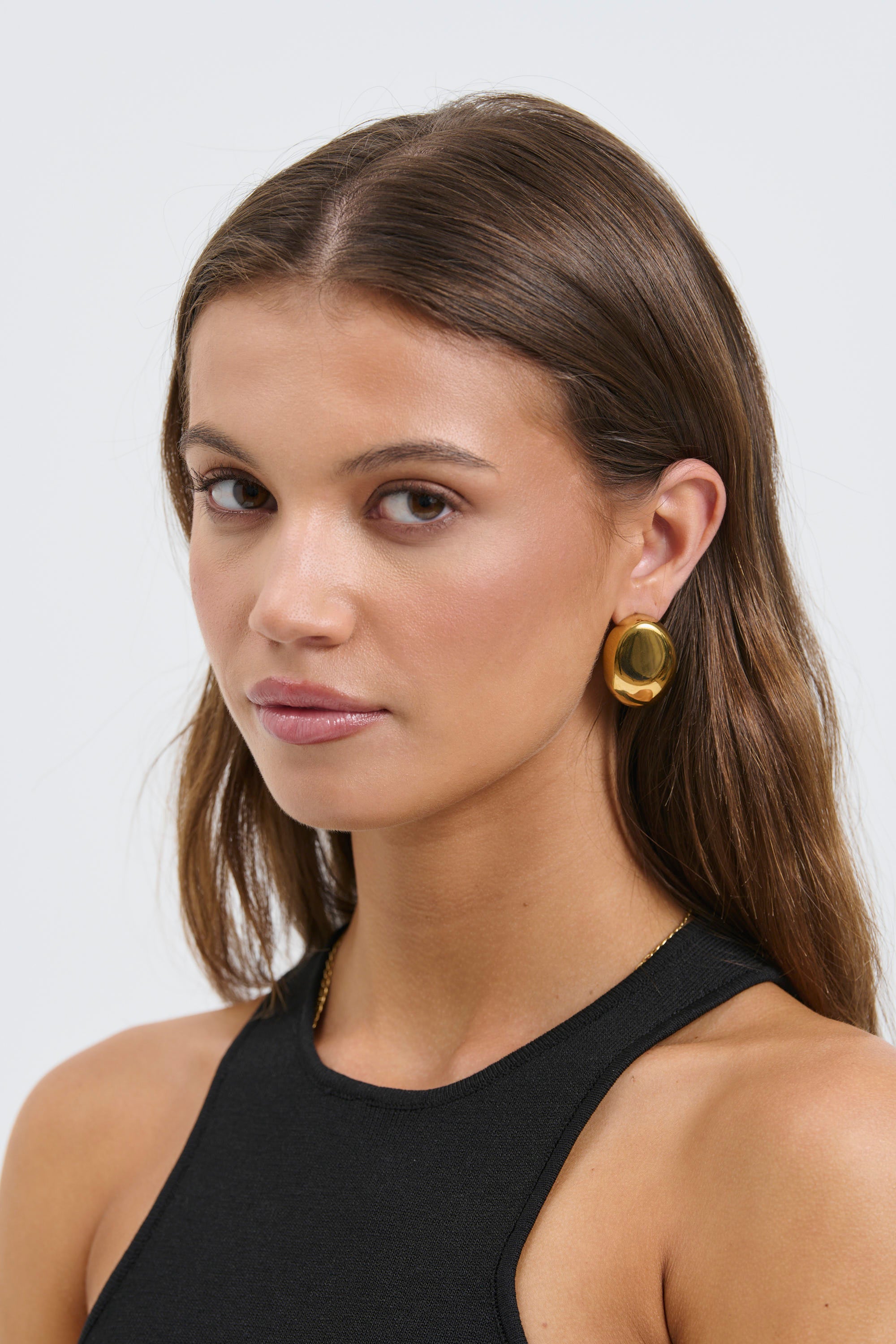 Letisha Stud Earring 18k Gold Plated