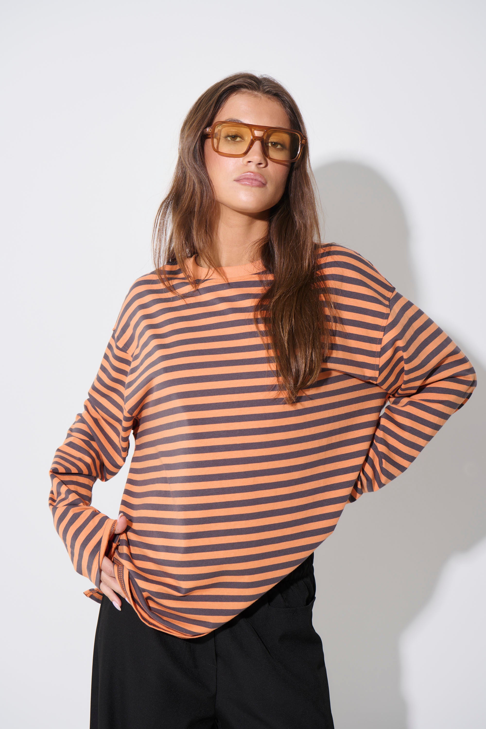 Asher Long Sleeve Tangerine