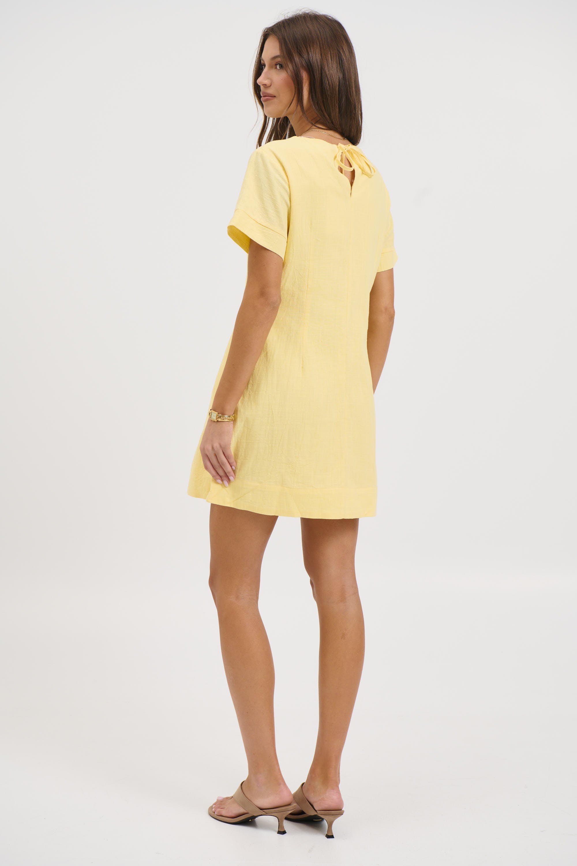Amy Mini Dress Lemon