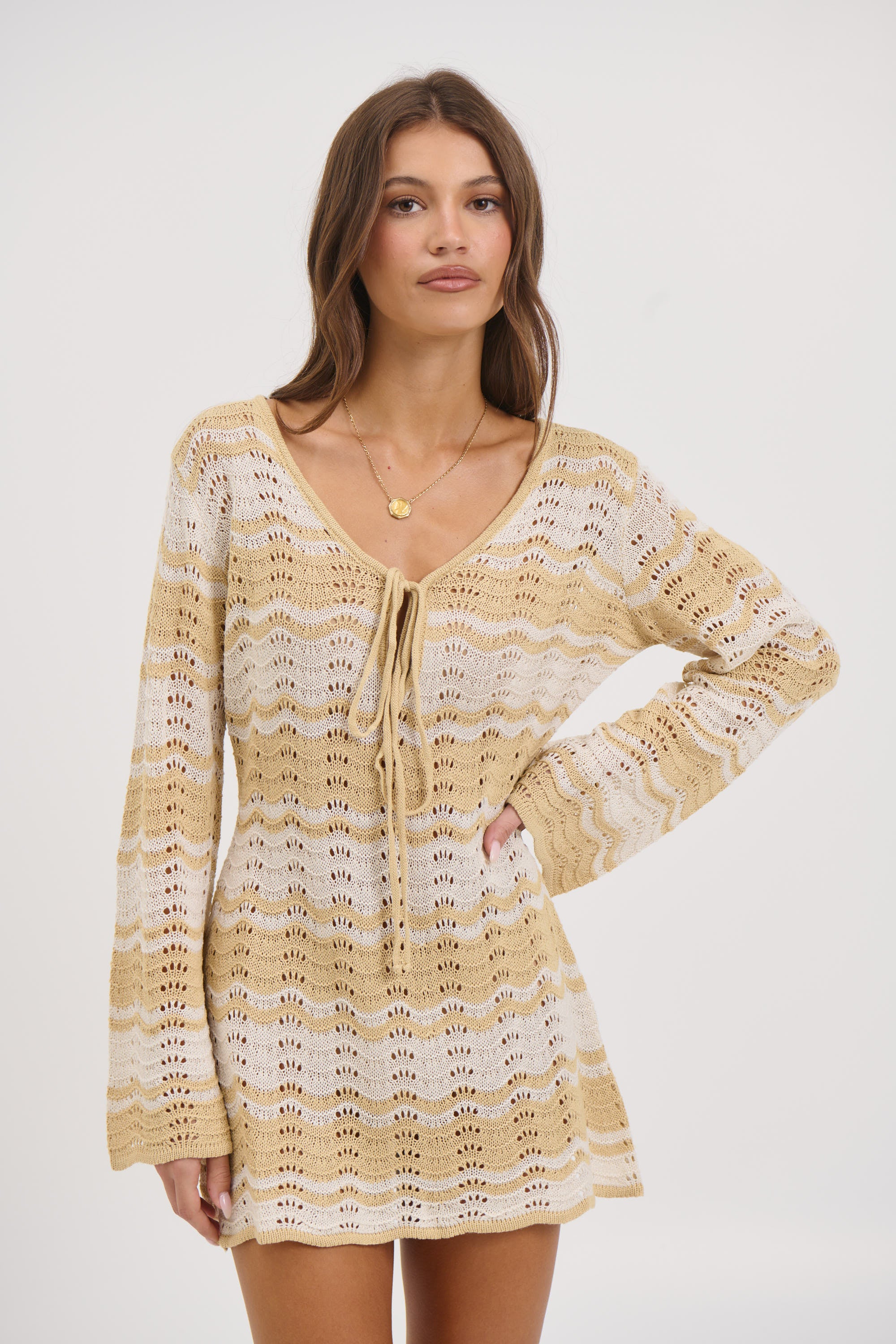 Aria Mini Dress Sand