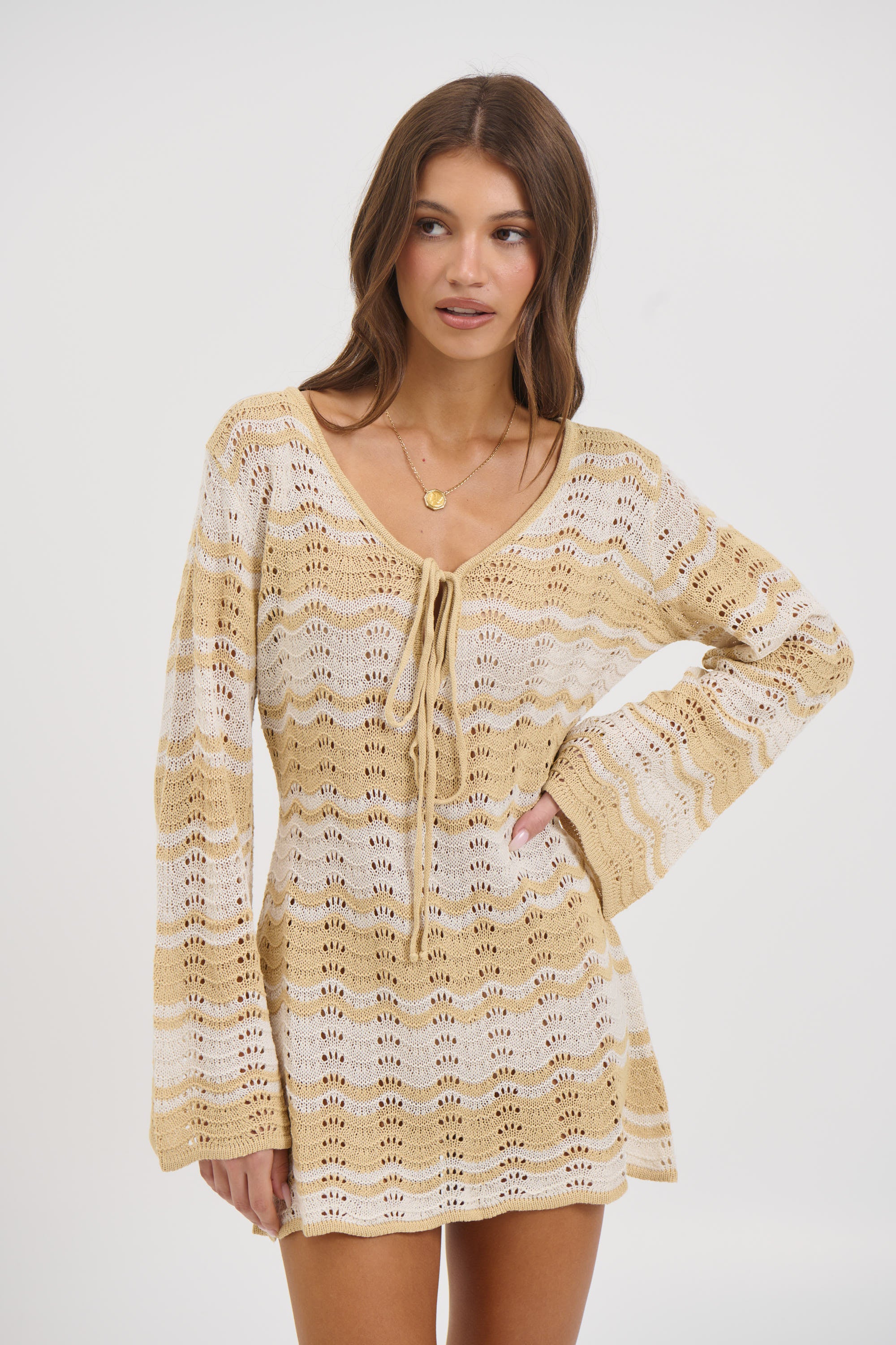 Aria Mini Dress Sand