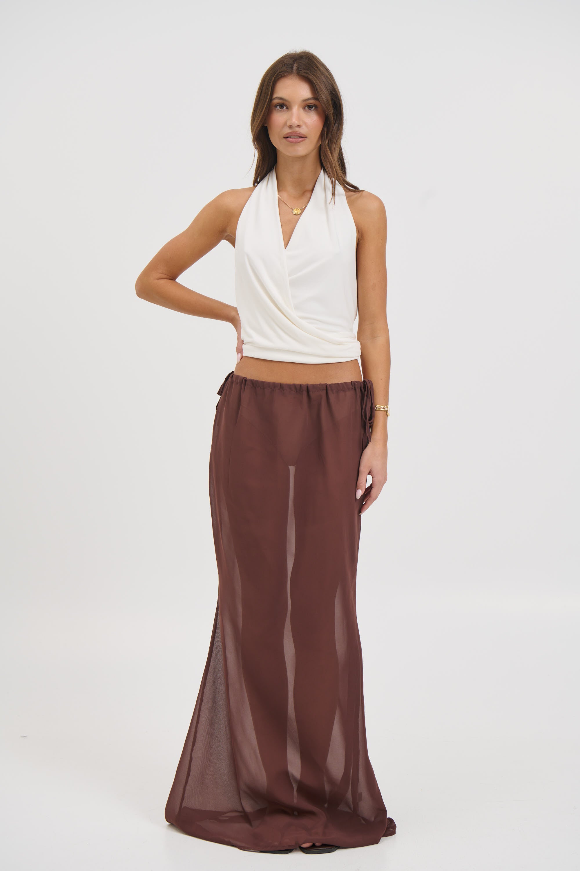 Arianne Maxi Skirt Chocolate