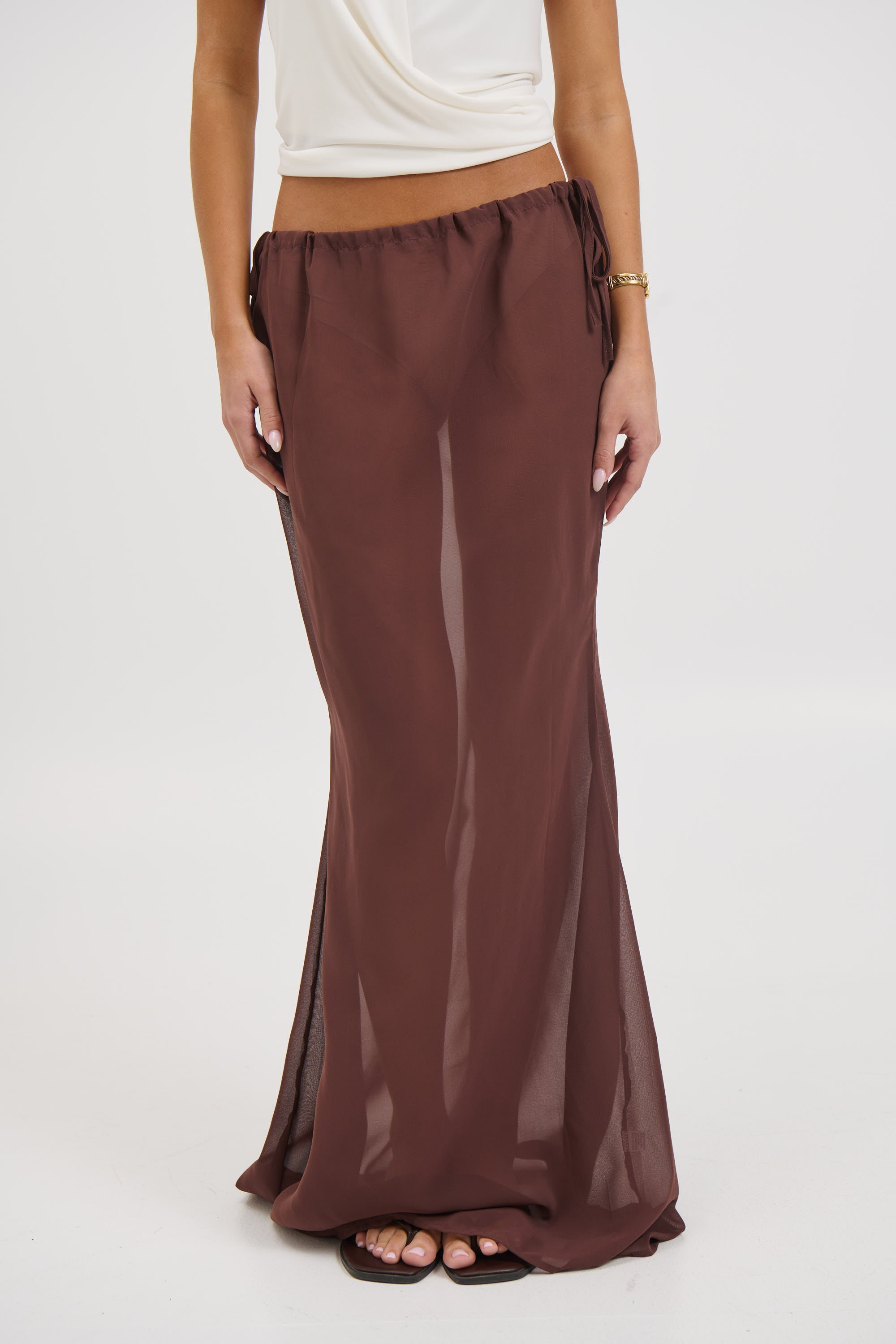 Arianne Maxi Skirt Chocolate