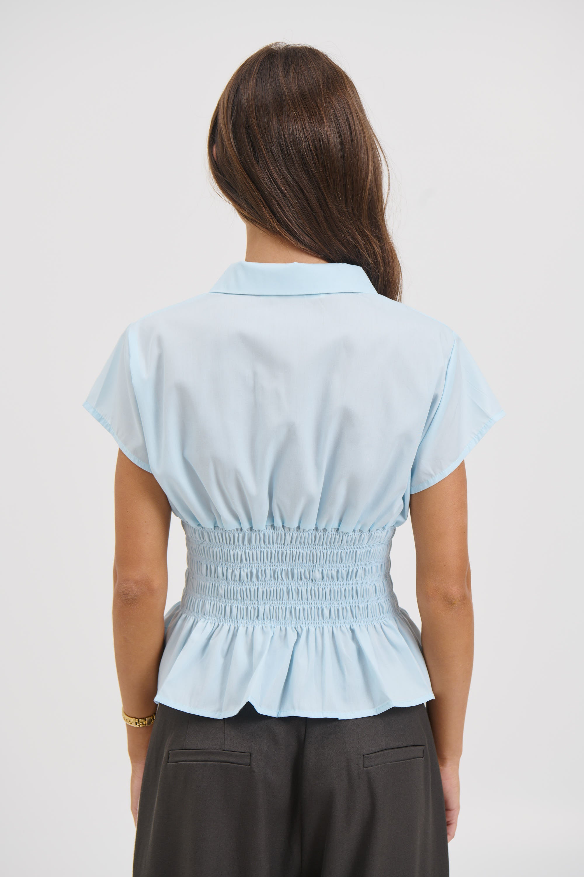 Bianca Short Sleeve Shirt Sky