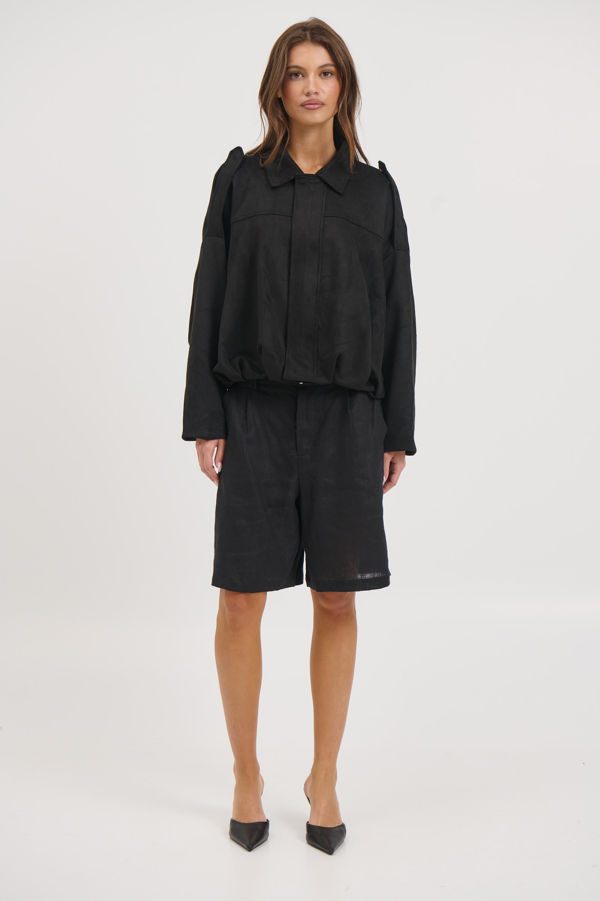 Harmony Suede Jacket Black
