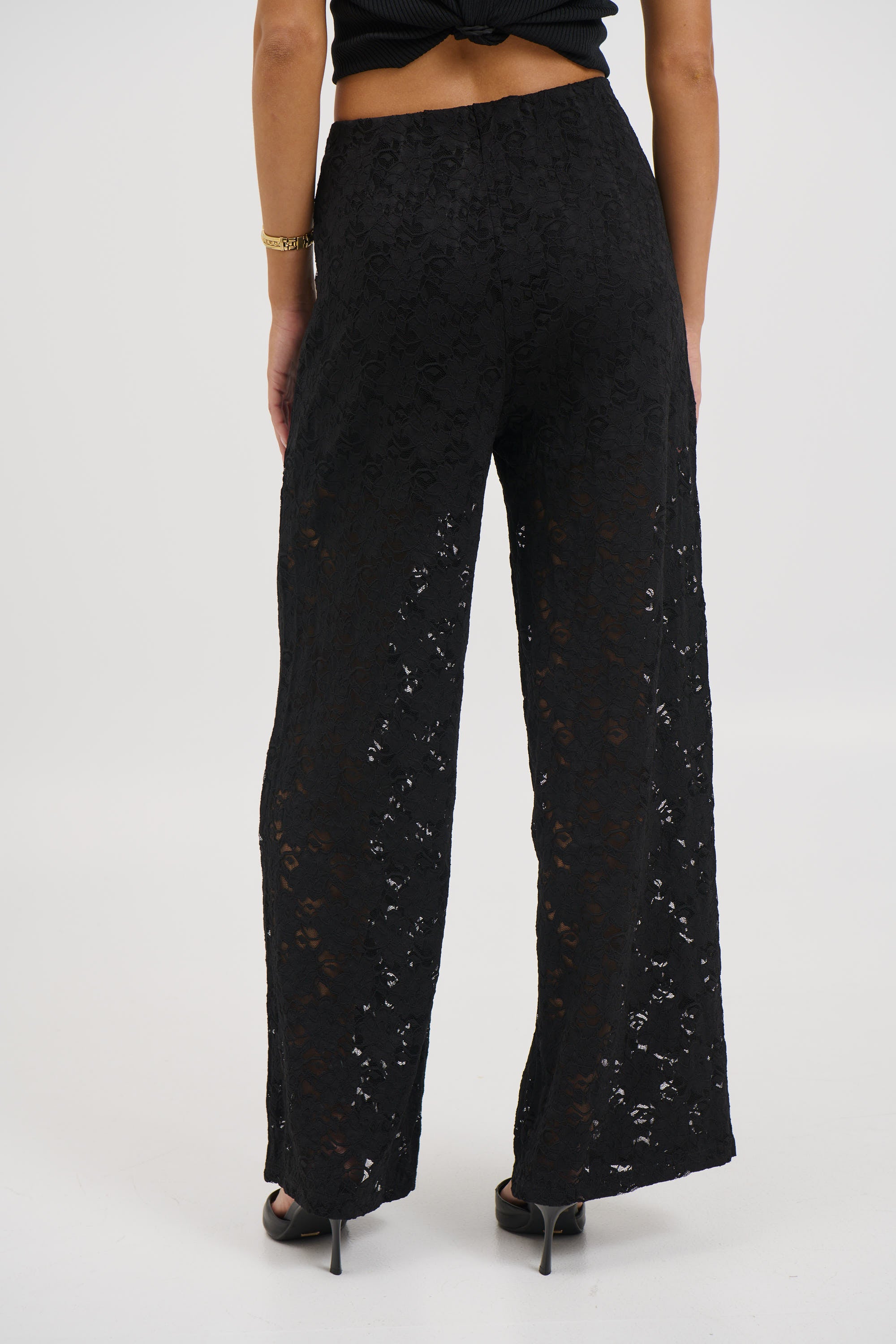 Jacinta Lace Pant Black