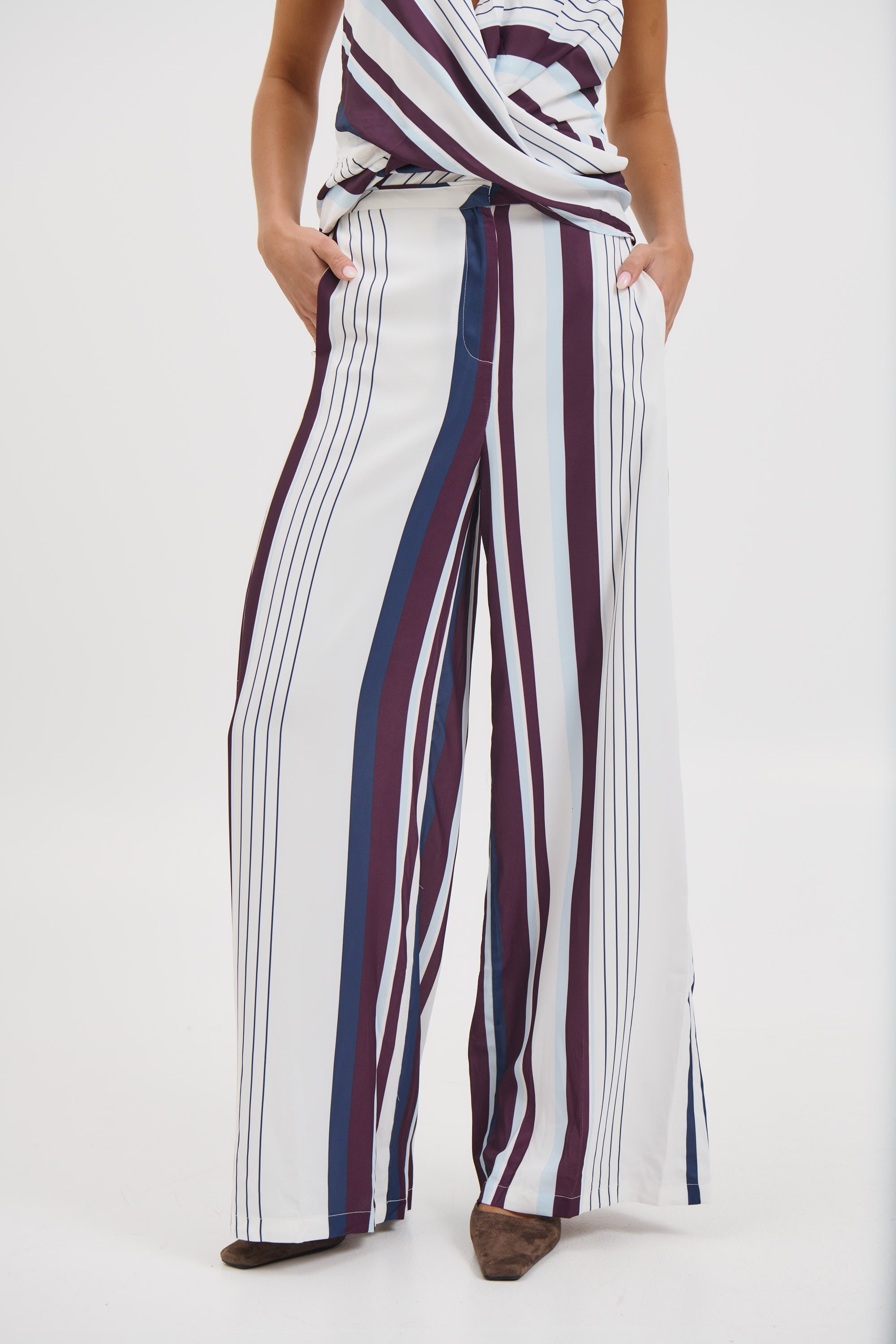 Rowena Pant Stripe Print