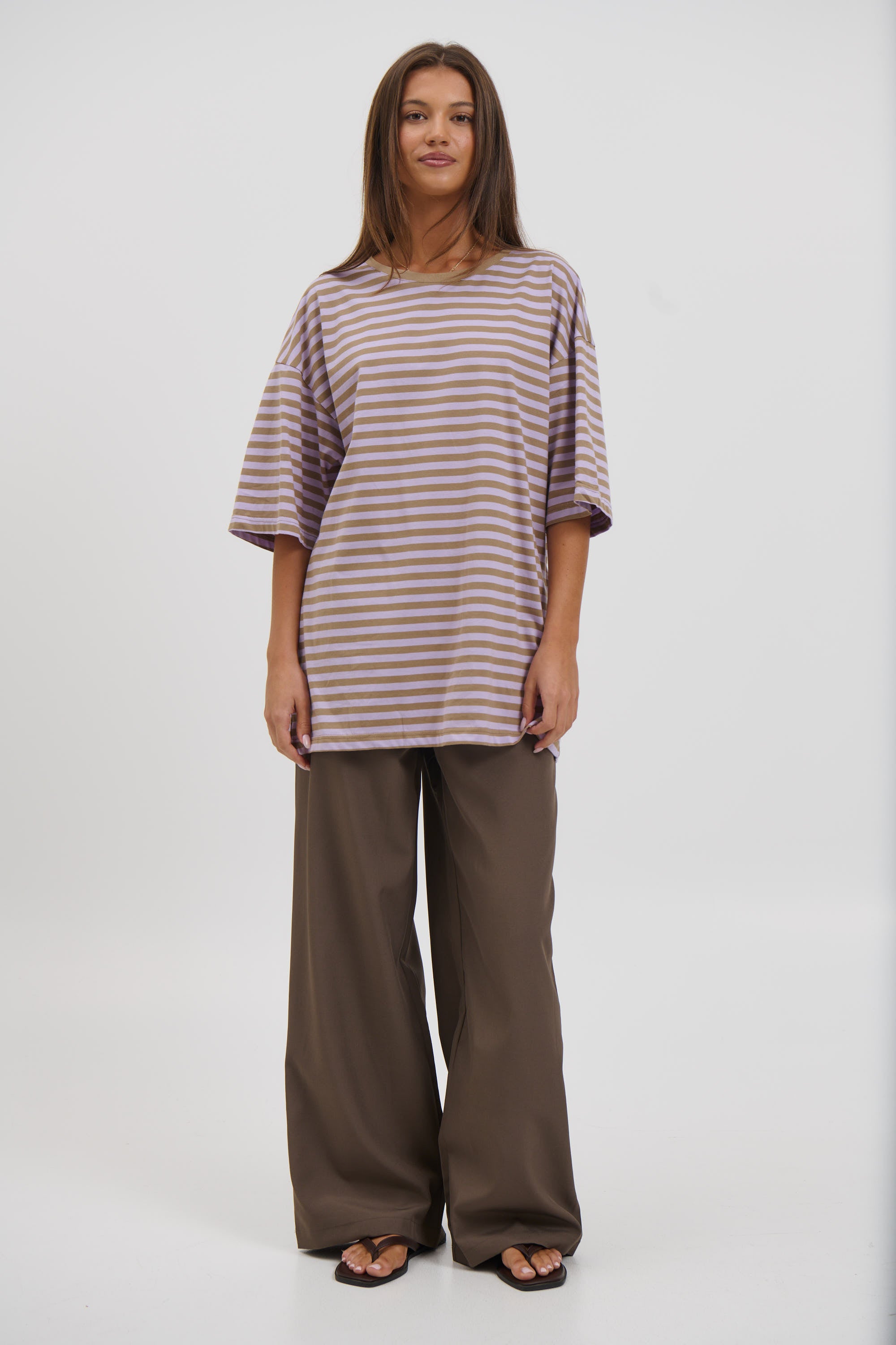 Jess Top Purple Stripe