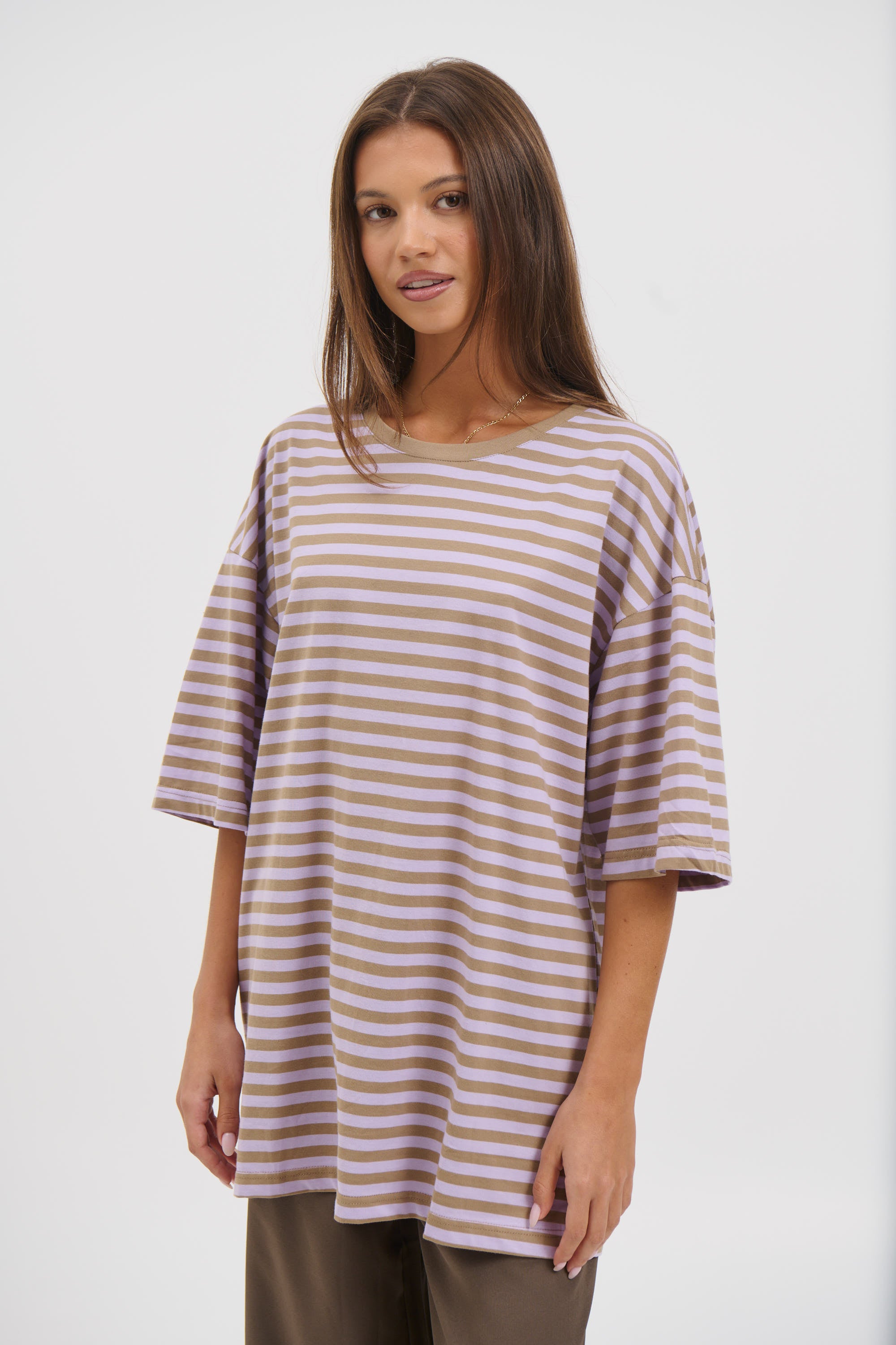 Jess Top Purple Stripe