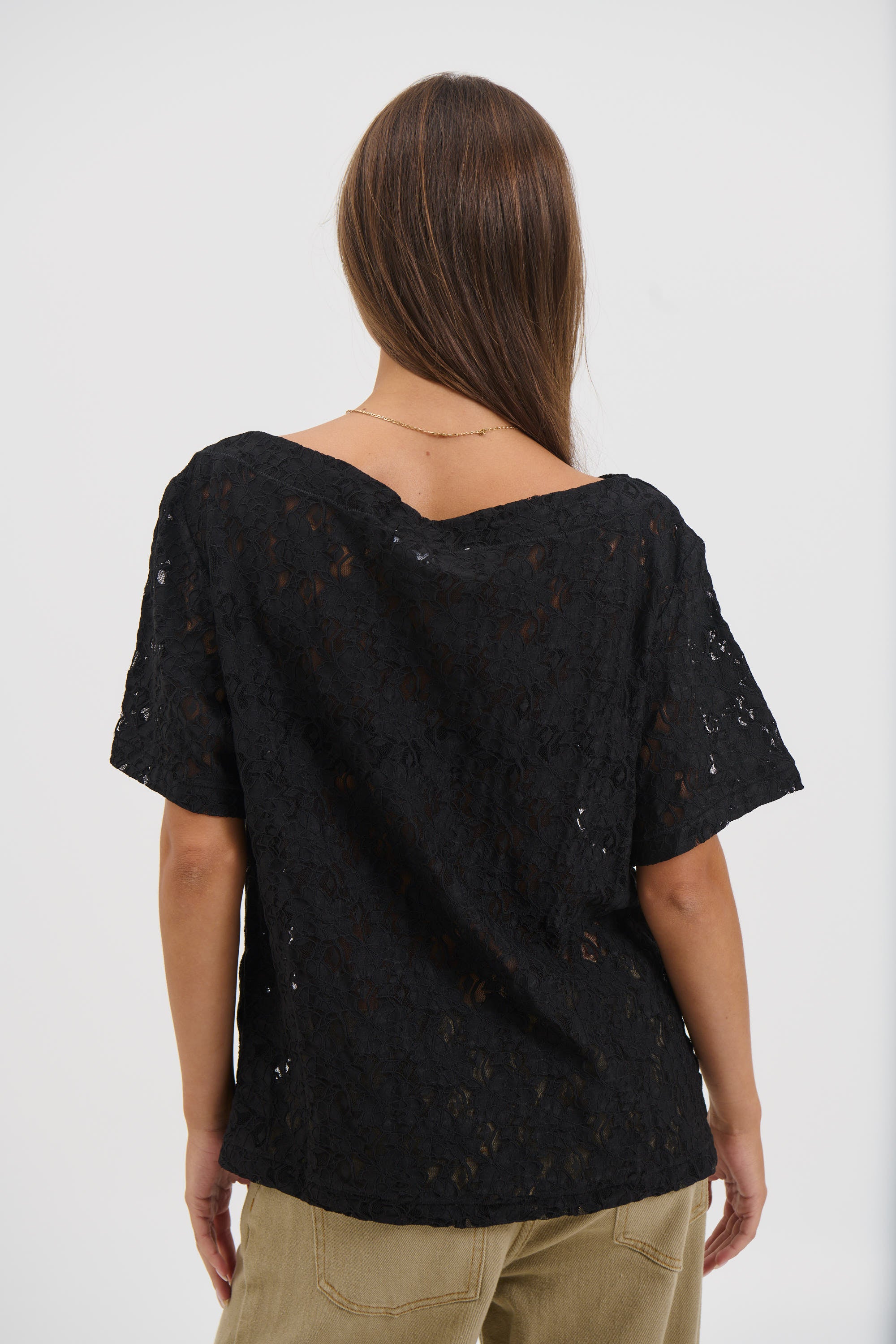 Vanessa Lace Top Black