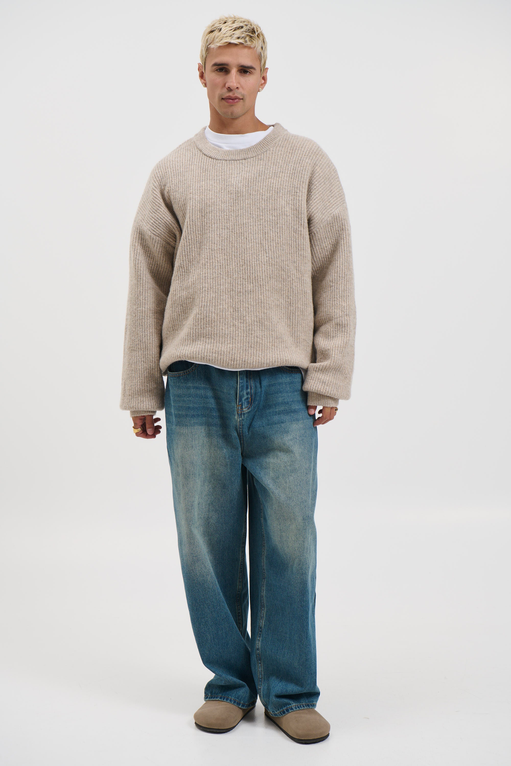 Slouch Knit Light Tan