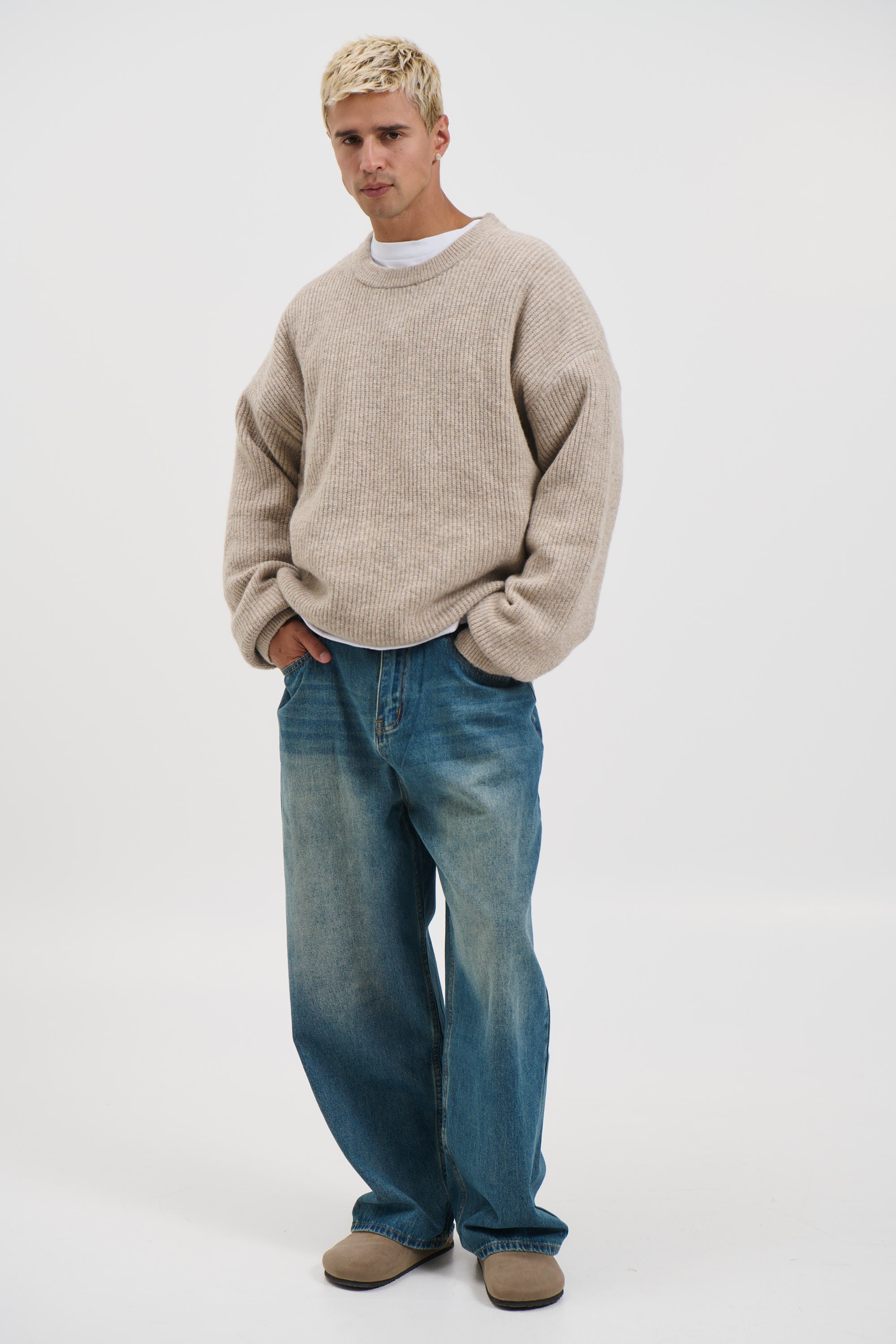 Slouch Knit Light Tan