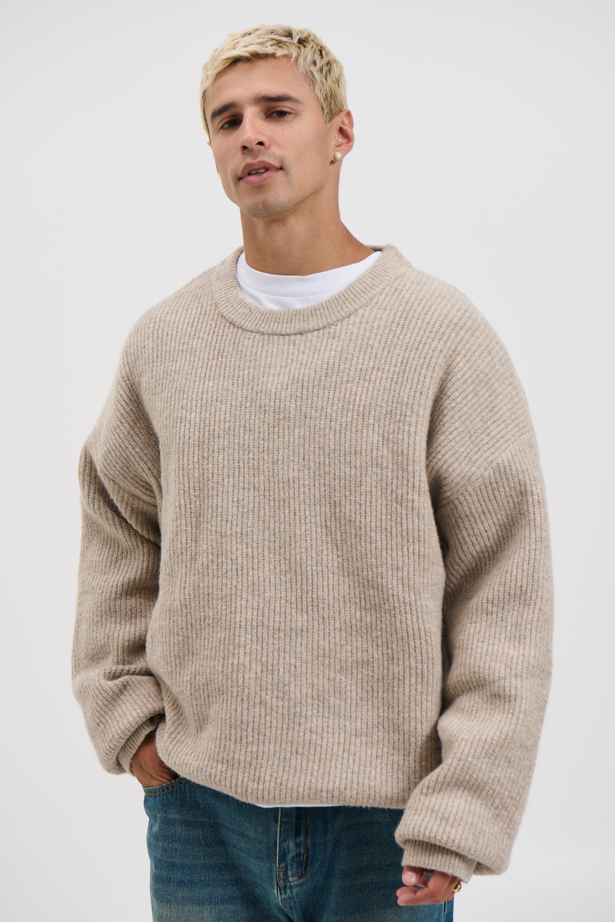 Slouch Knit Light Tan