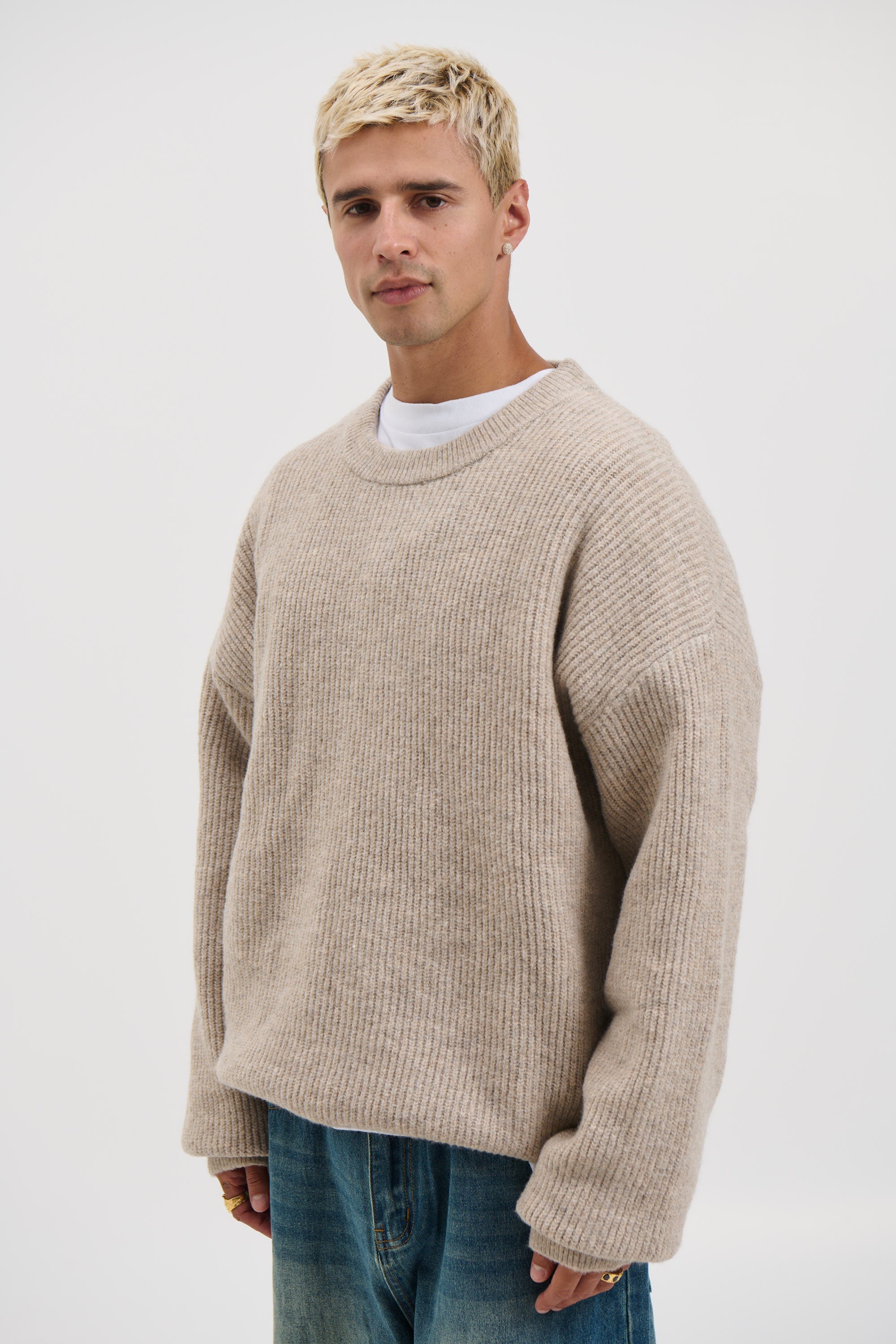 Slouch Knit Light Tan