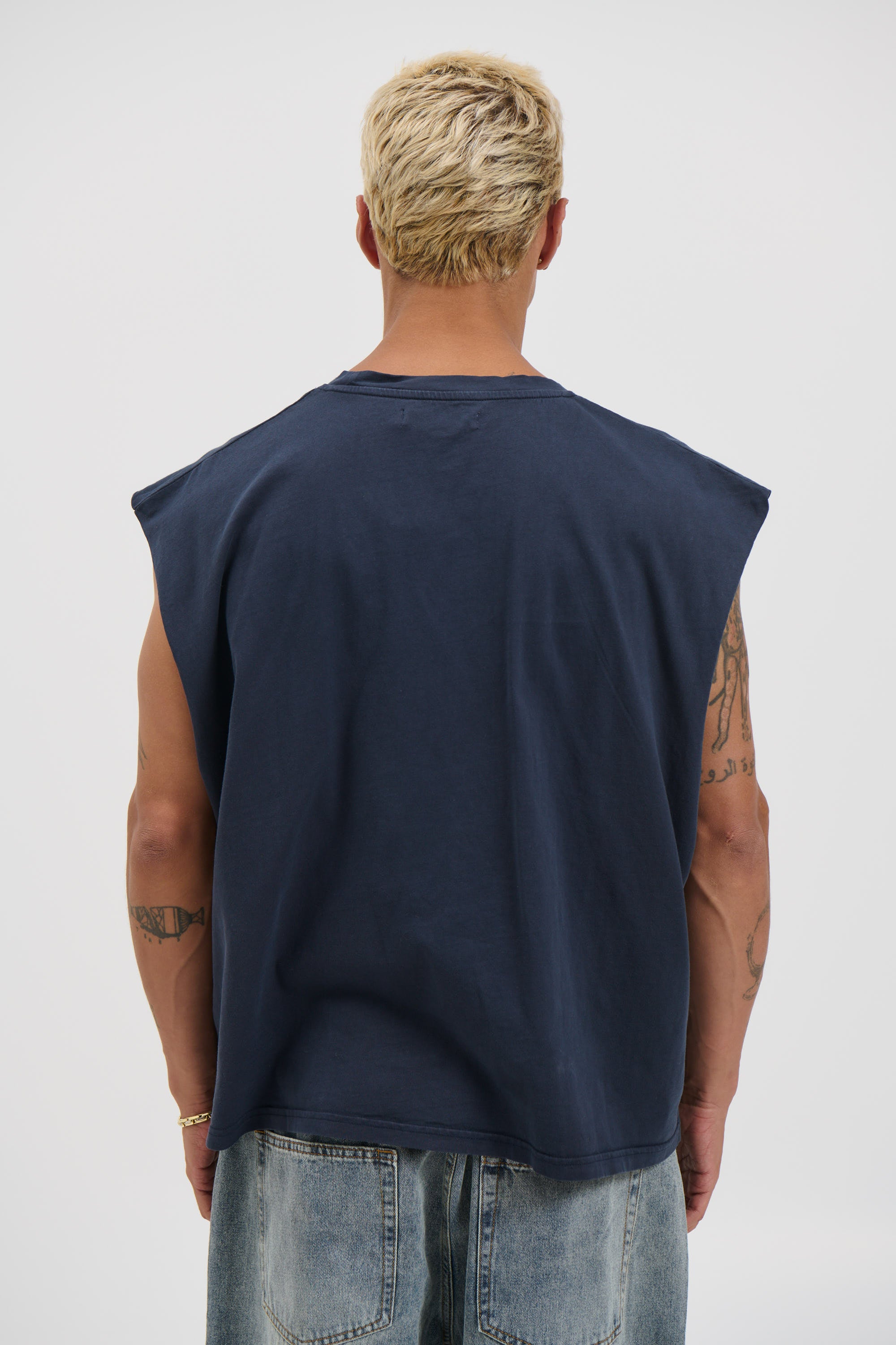 NTH Crop Box Tank Navy