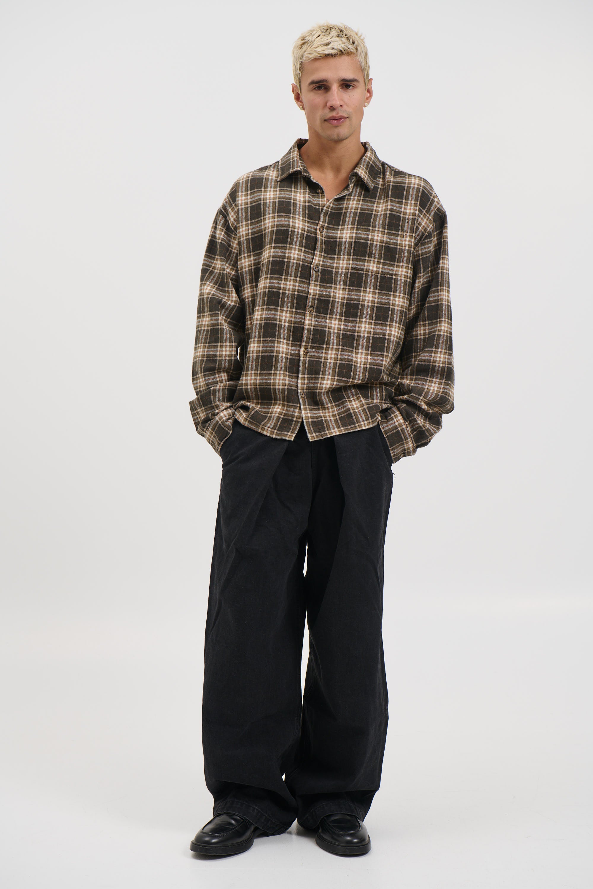 Brooklyn Check Shirt Brown