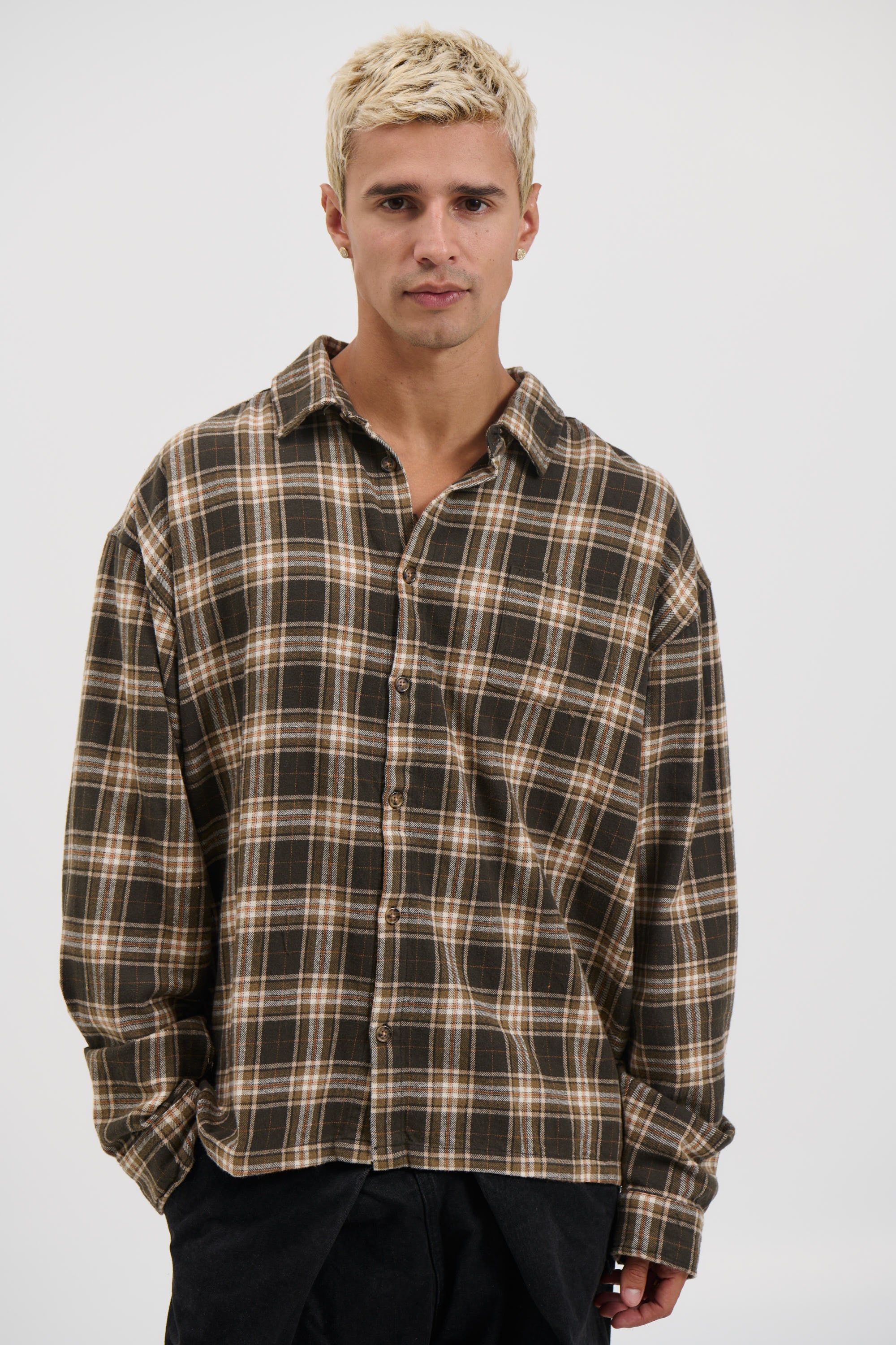 Brooklyn Check Shirt Brown