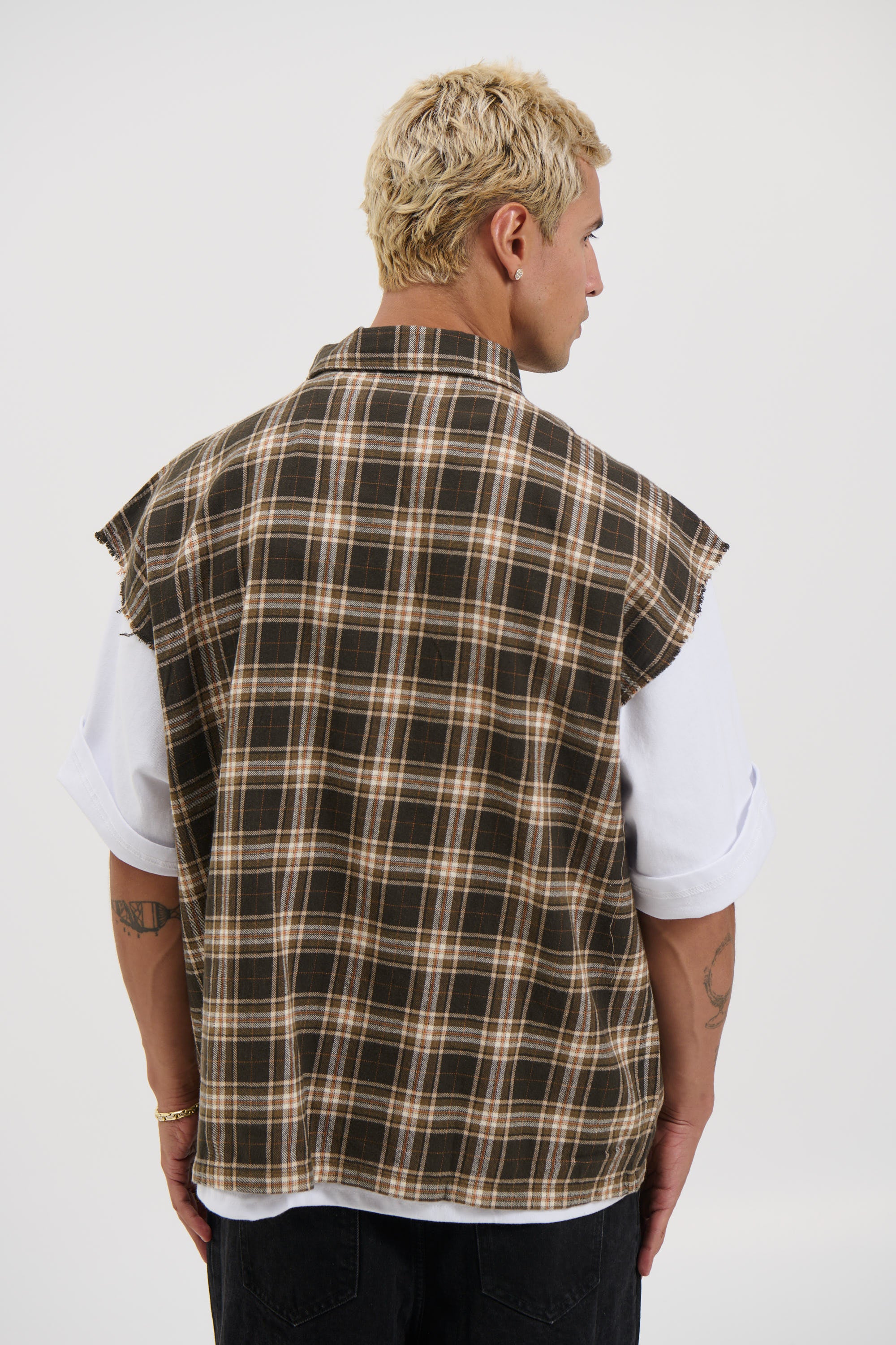 Brooklyn Check Cutoff Brown