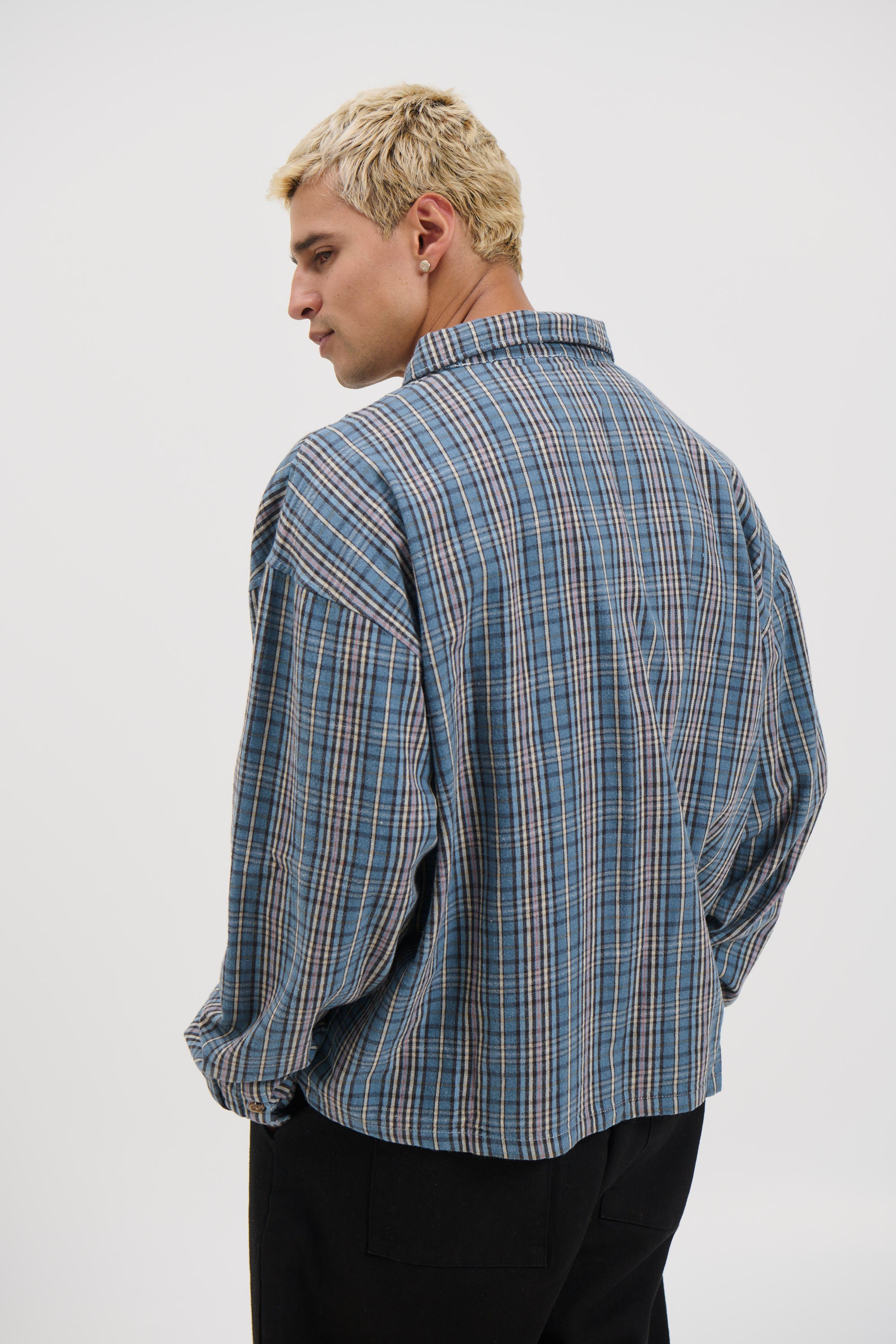 Brooklyn Check Shirt Blue